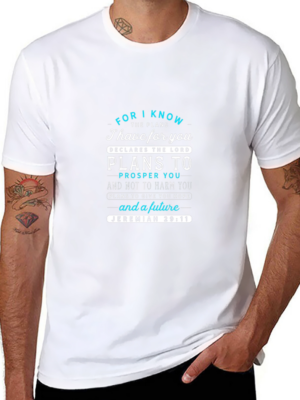 Faith-Based Jeremiah 29:11 Graphic T-Shirt
