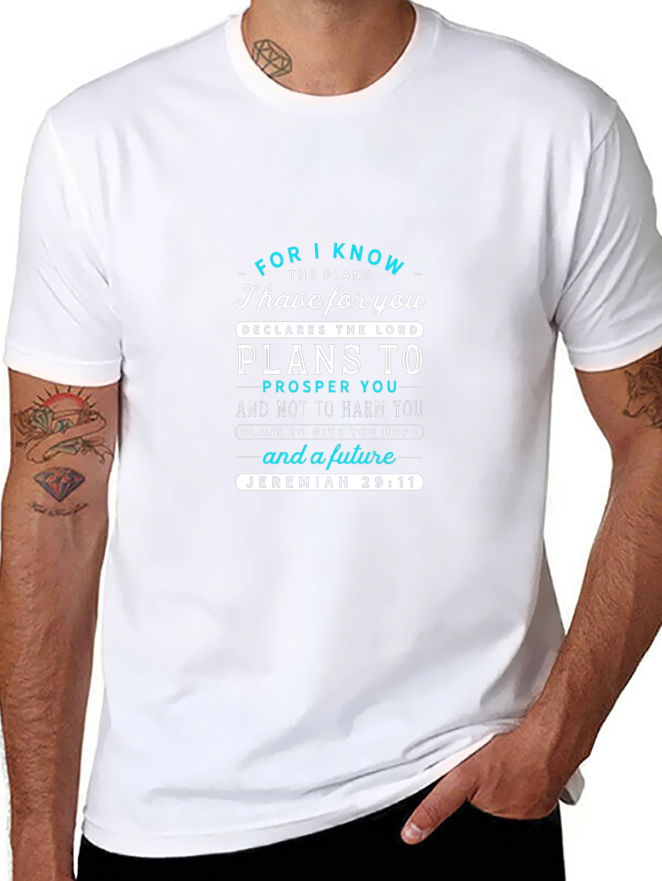 Faith-Based Jeremiah 29:11 Graphic T-Shirt
