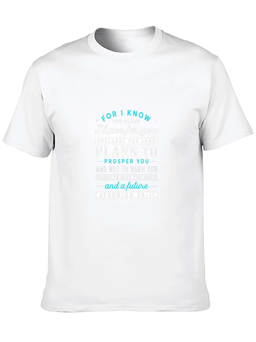 Faith-Based Jeremiah 29:11 Graphic T-Shirt