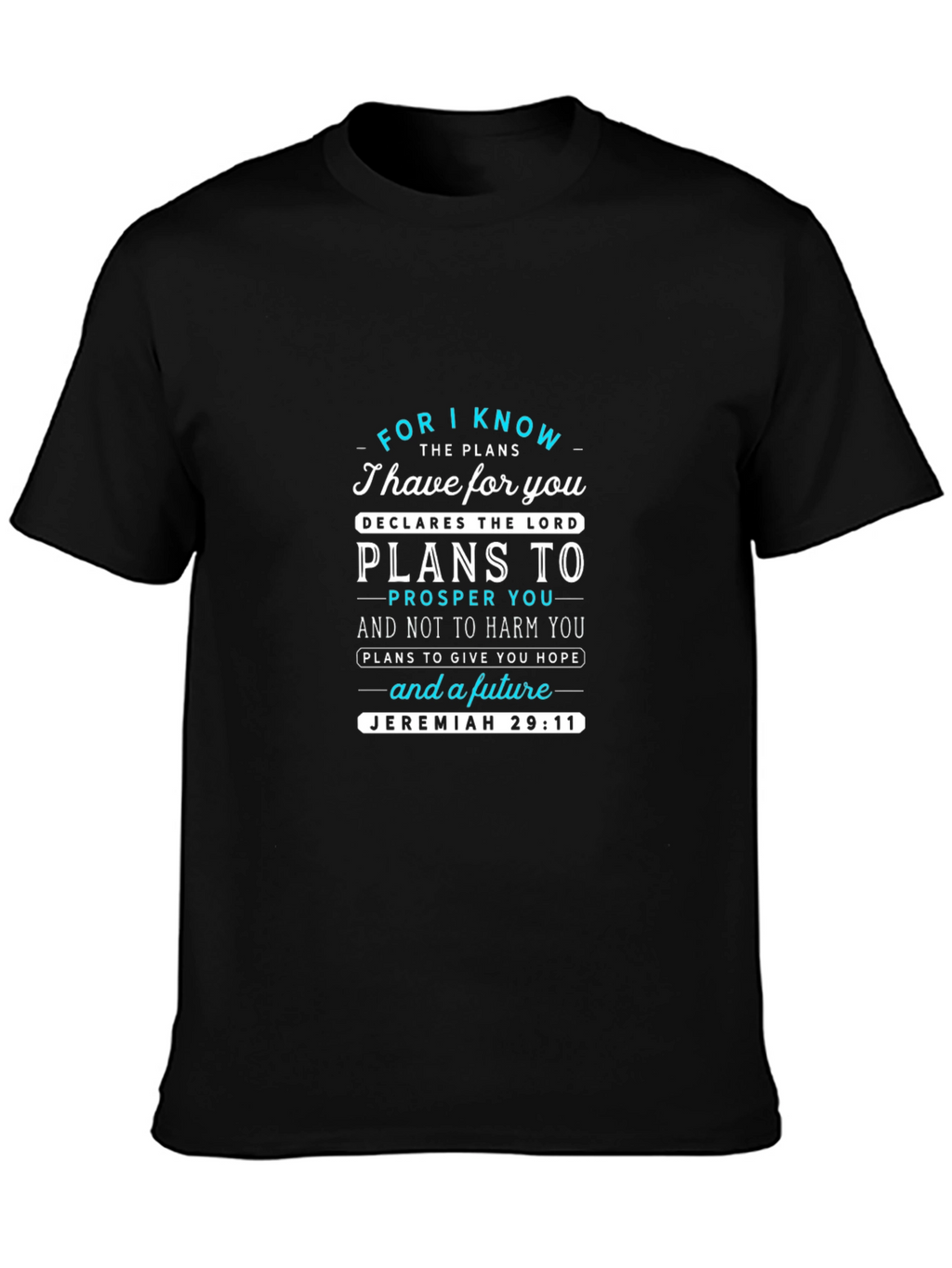 Faith-Based Jeremiah 29:11 Graphic T-Shirt