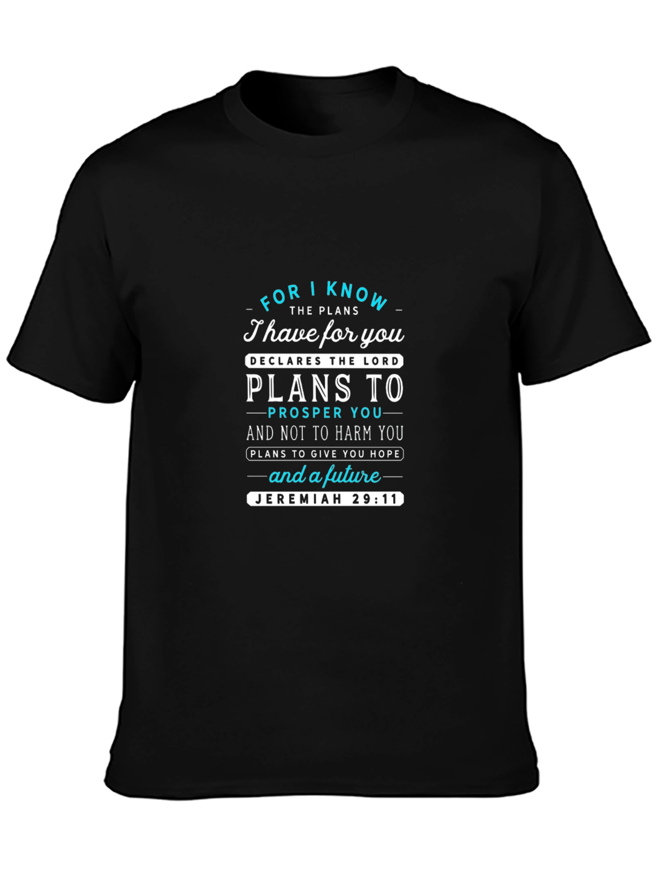 Faith-Based Jeremiah 29:11 Graphic T-Shirt
