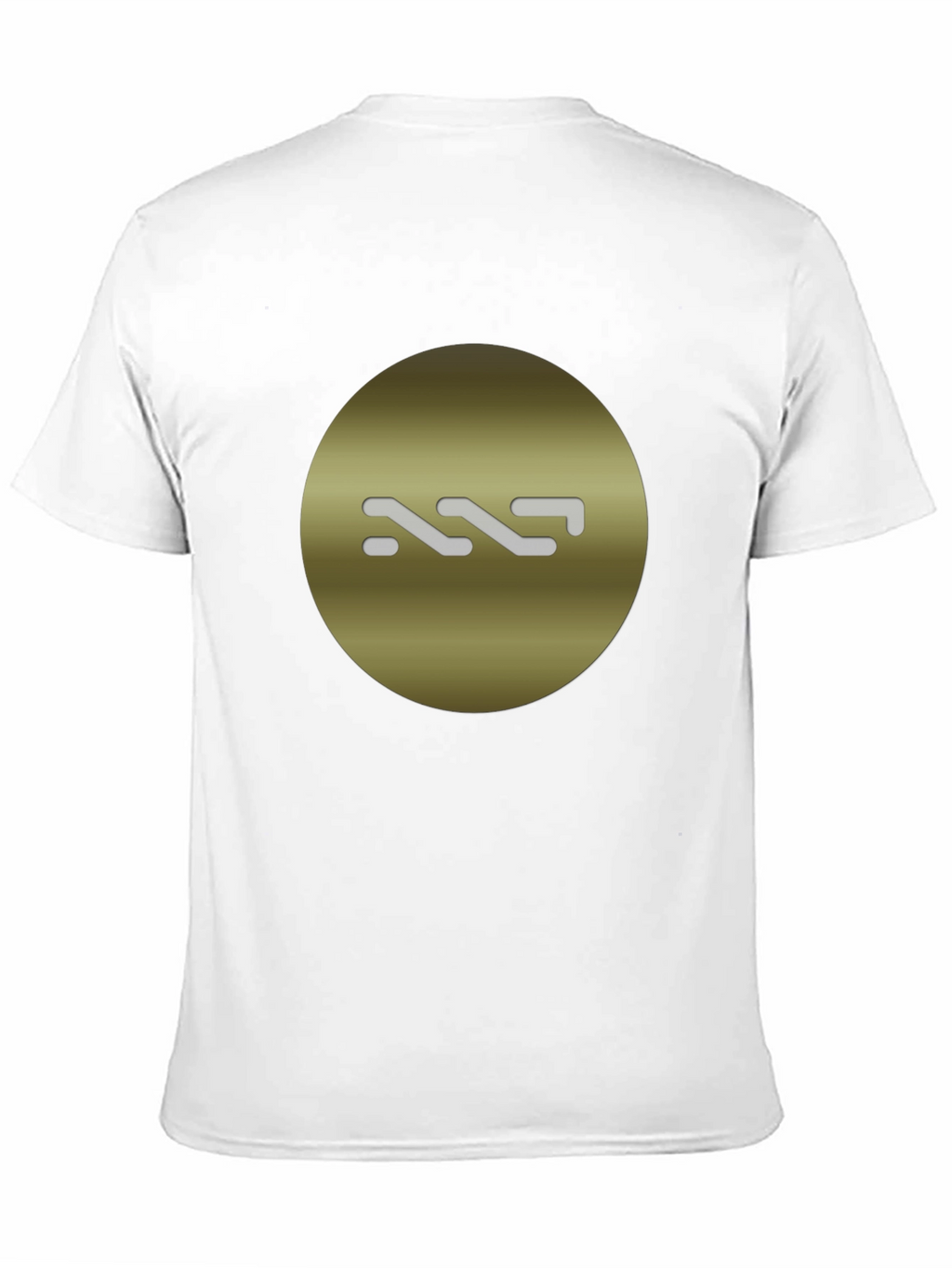Stylish Black Tee with Gold Circle Graphic