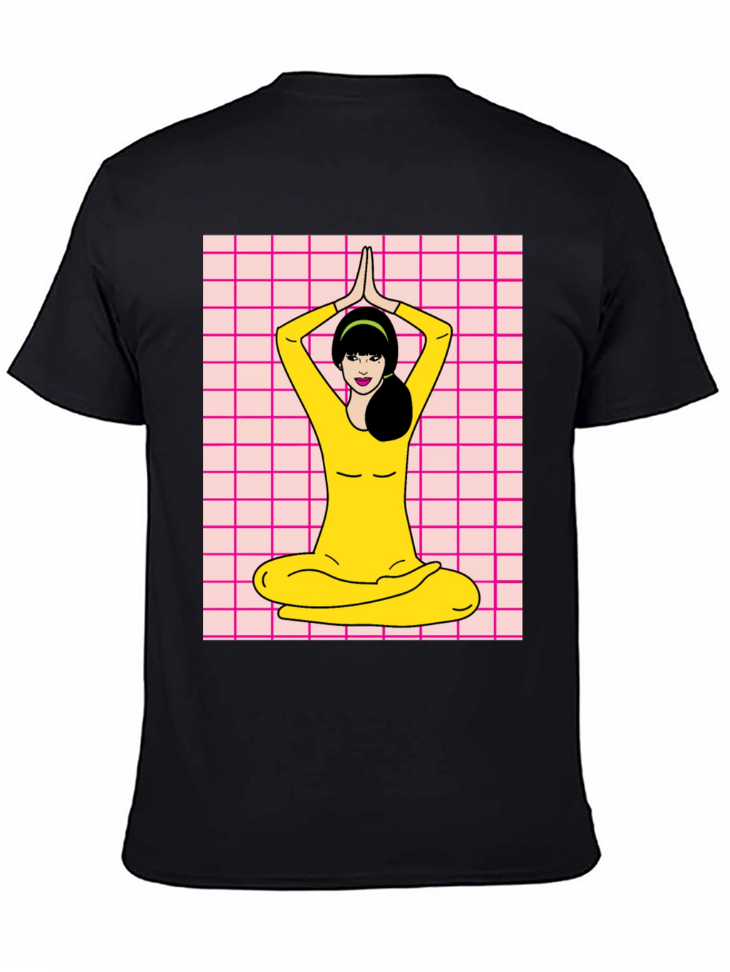 Yoga Girl Graphic Tee - Retro Style