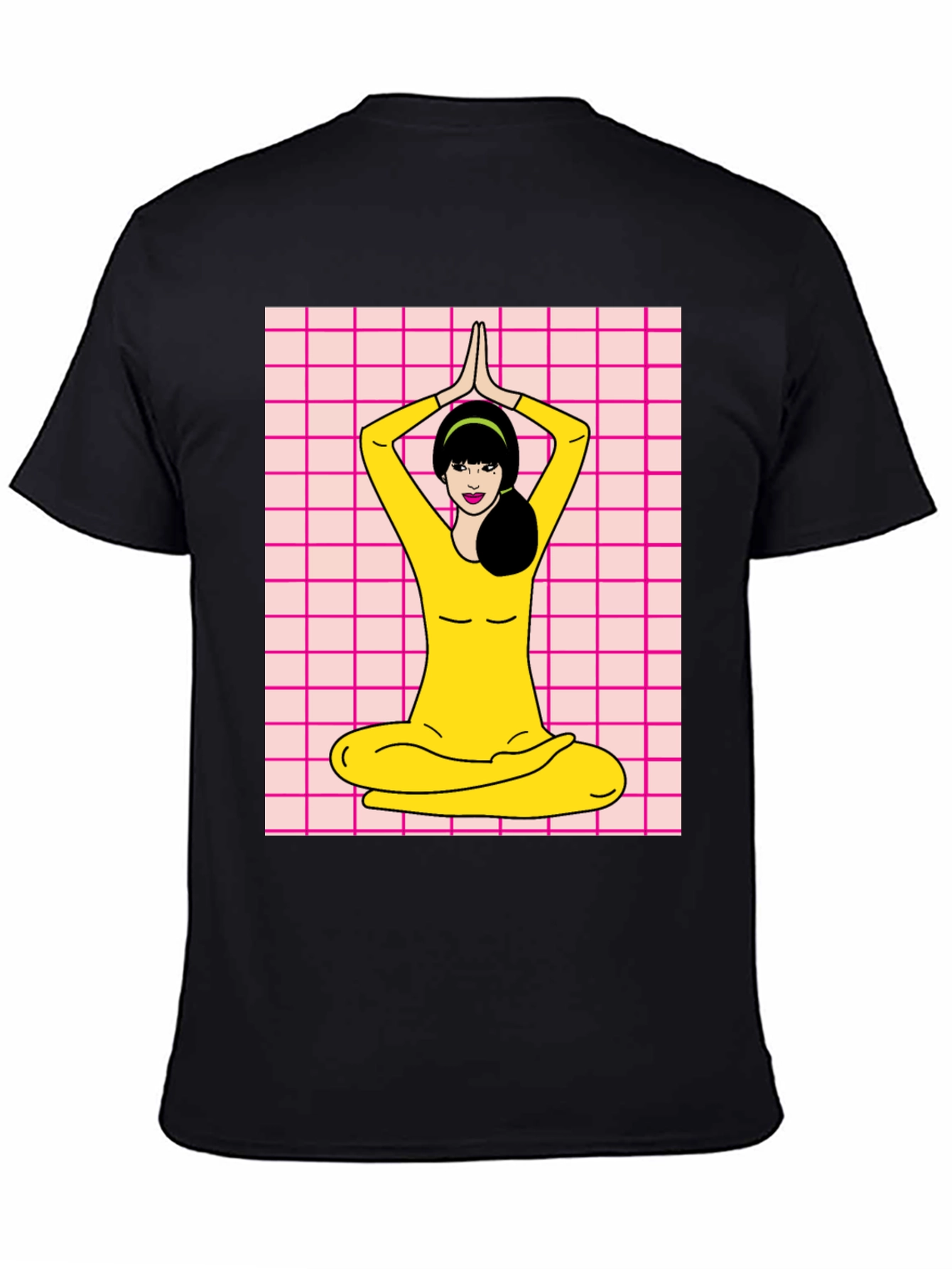 Yoga Girl Graphic Tee - Retro Style