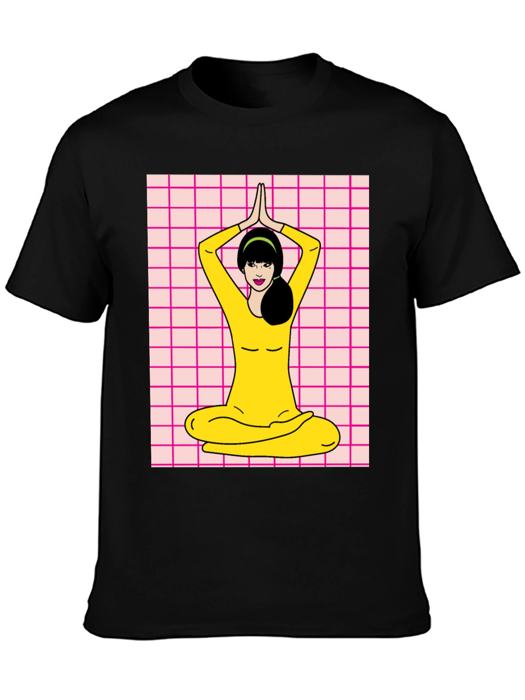 Yoga Girl Graphic Tee - Retro Style