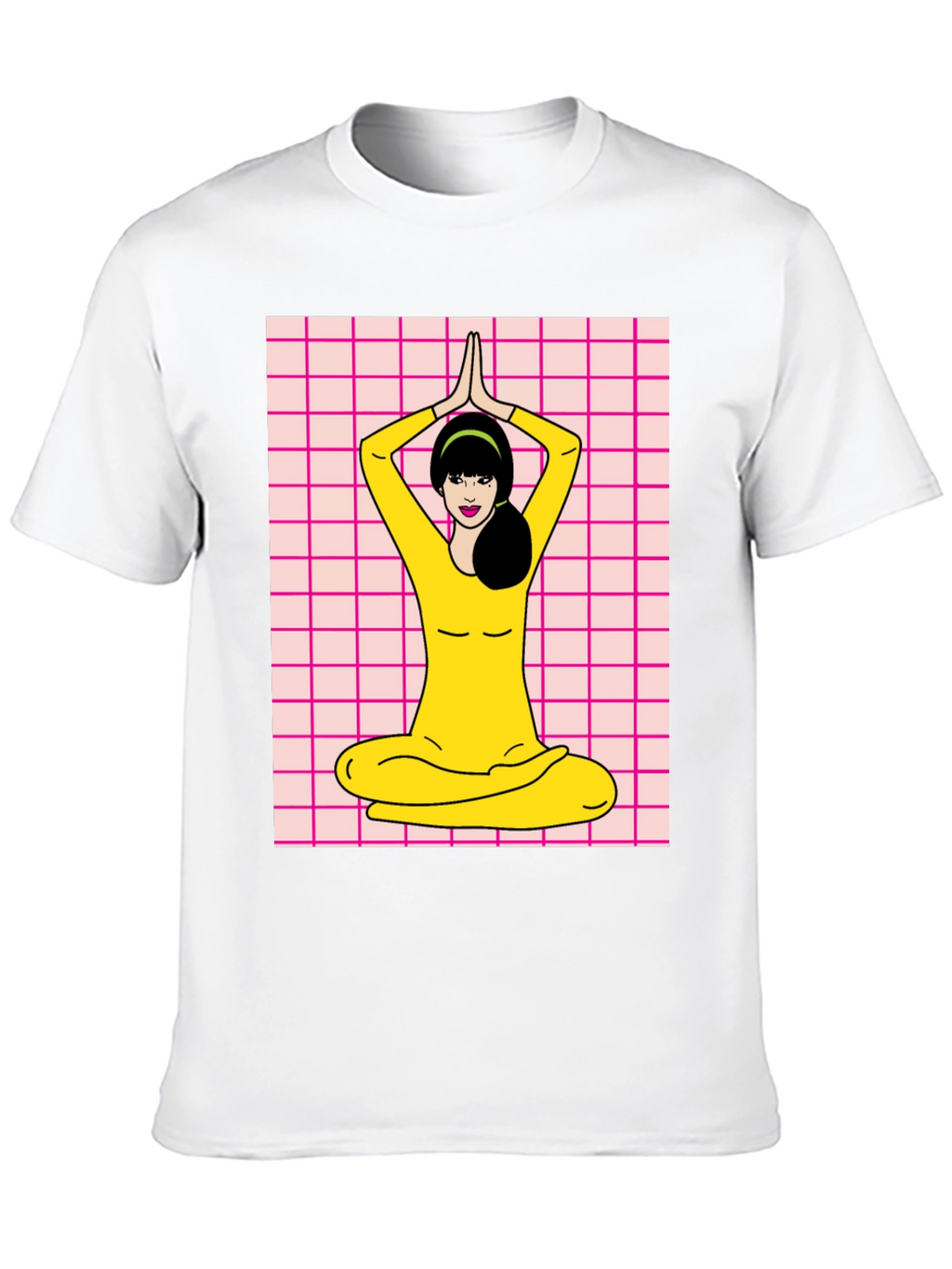 Yoga Girl Graphic Tee - Retro Style