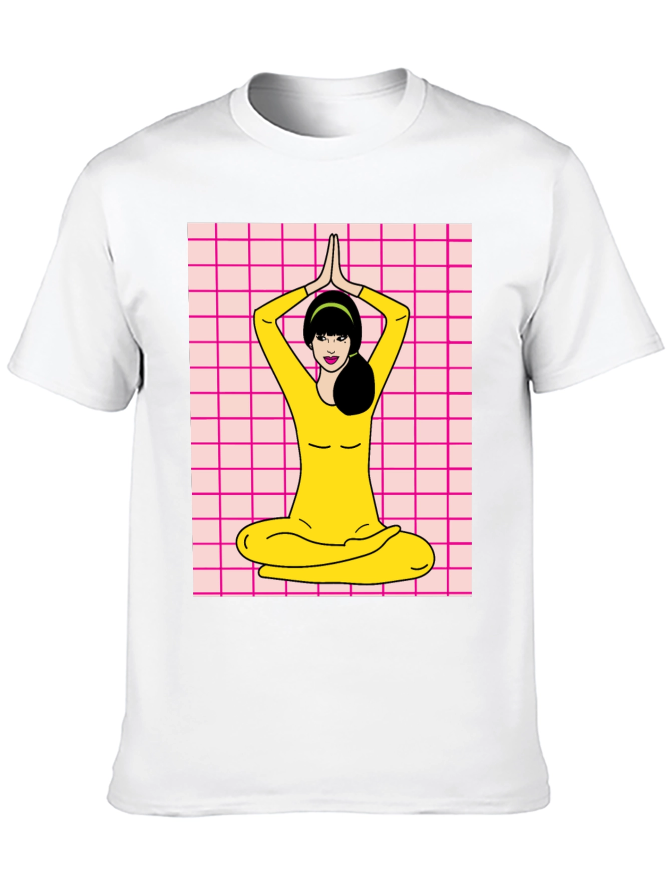 Yoga Girl Graphic Tee - Retro Style