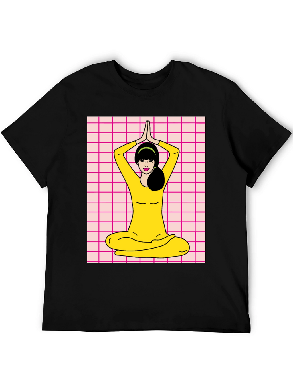 Yoga Girl Graphic Tee - Retro Style