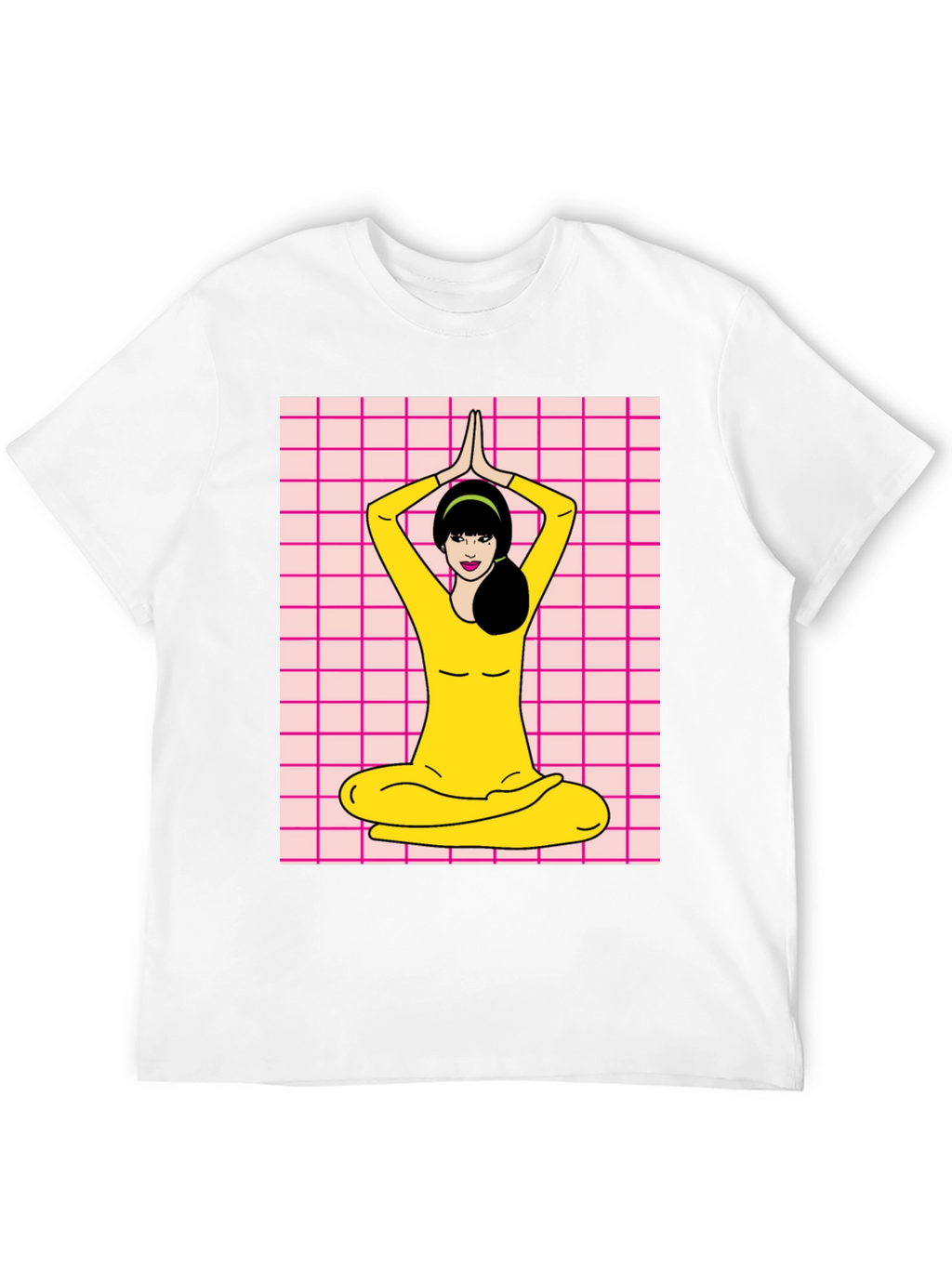 Yoga Girl Graphic Tee - Retro Style