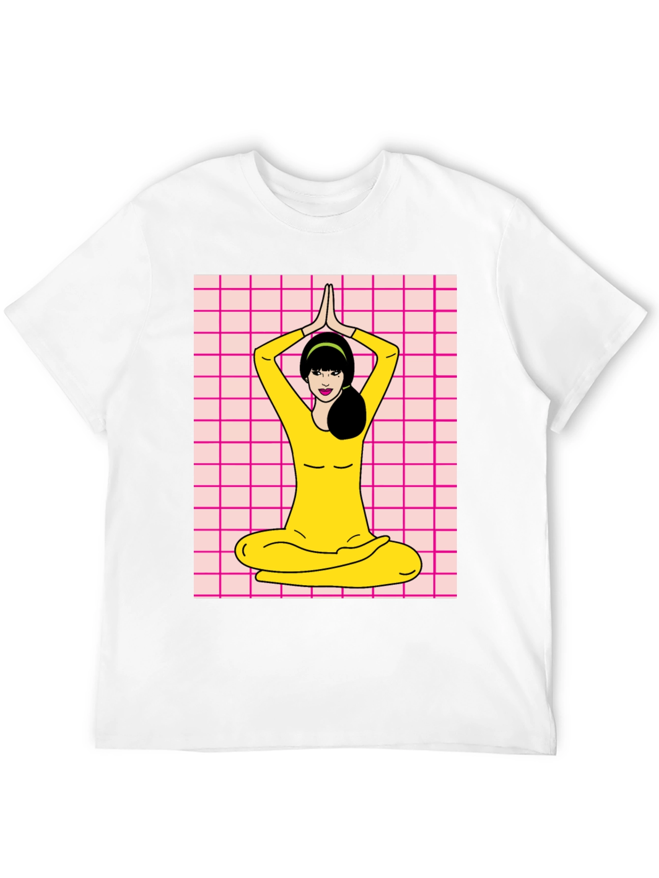 Yoga Girl Graphic Tee - Retro Style