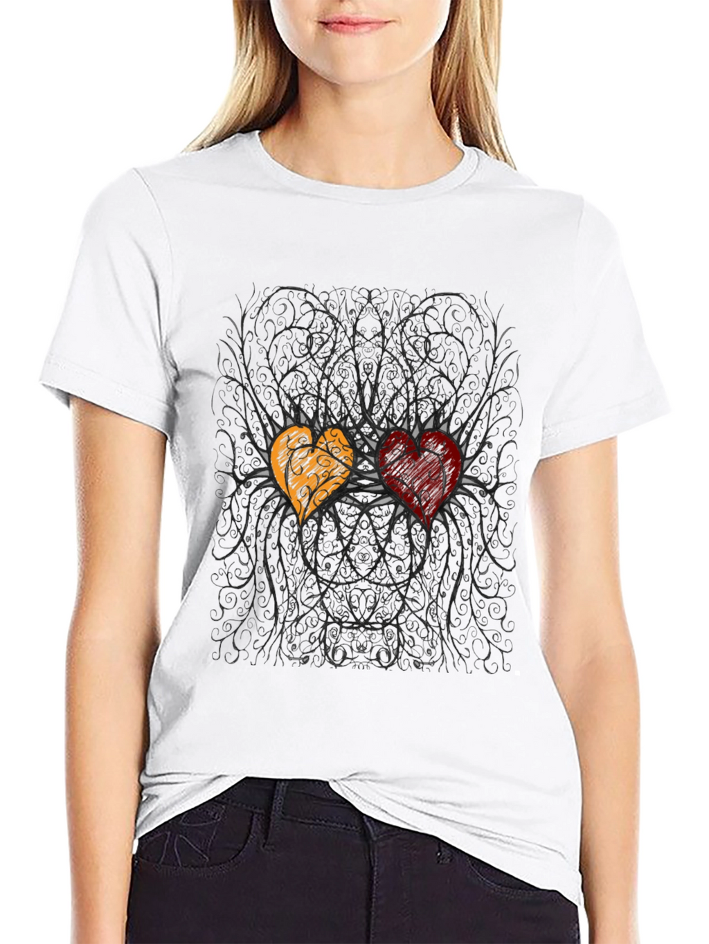 Heart Design Graphic Tee