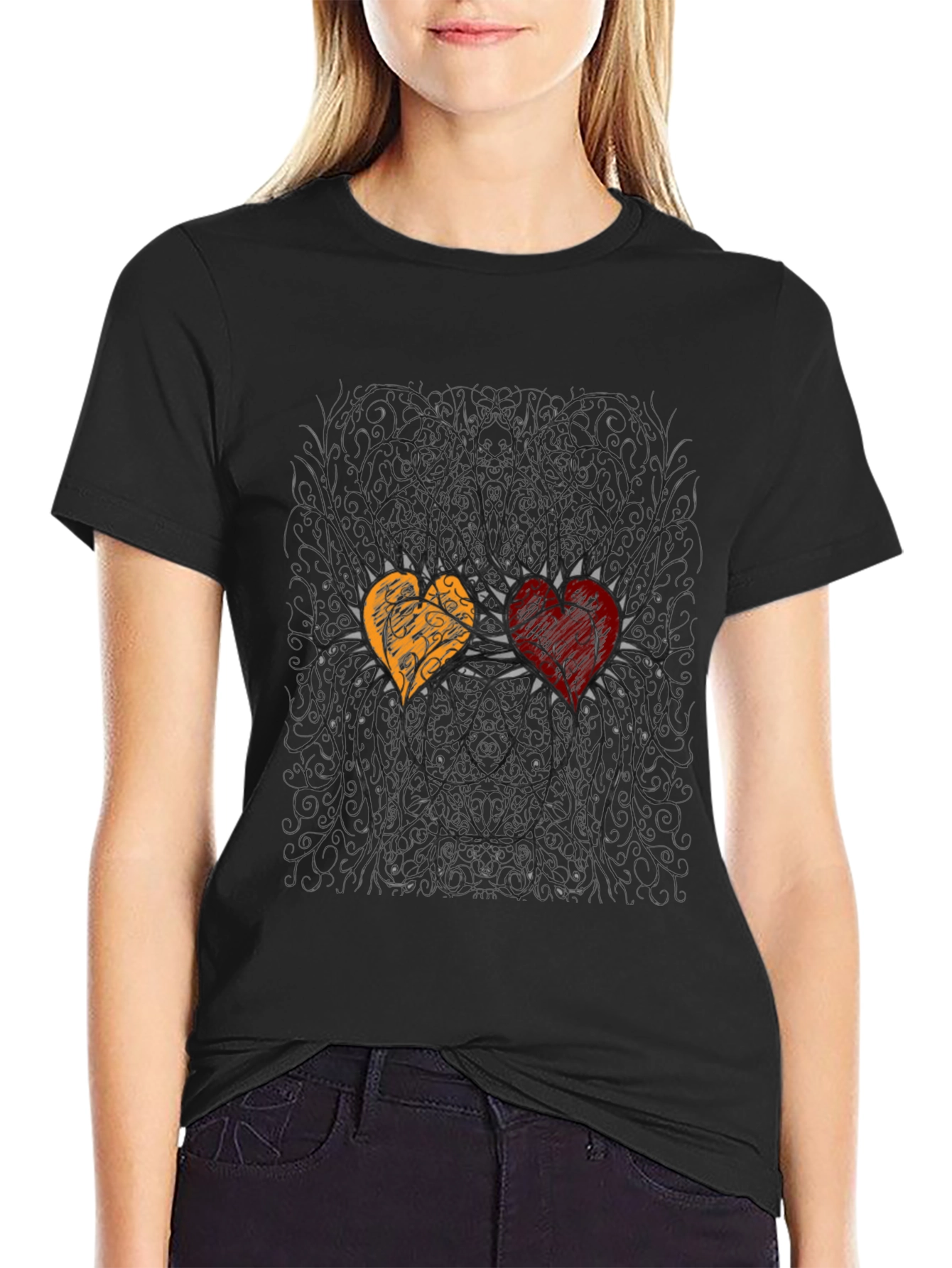 Heart Design Graphic Tee