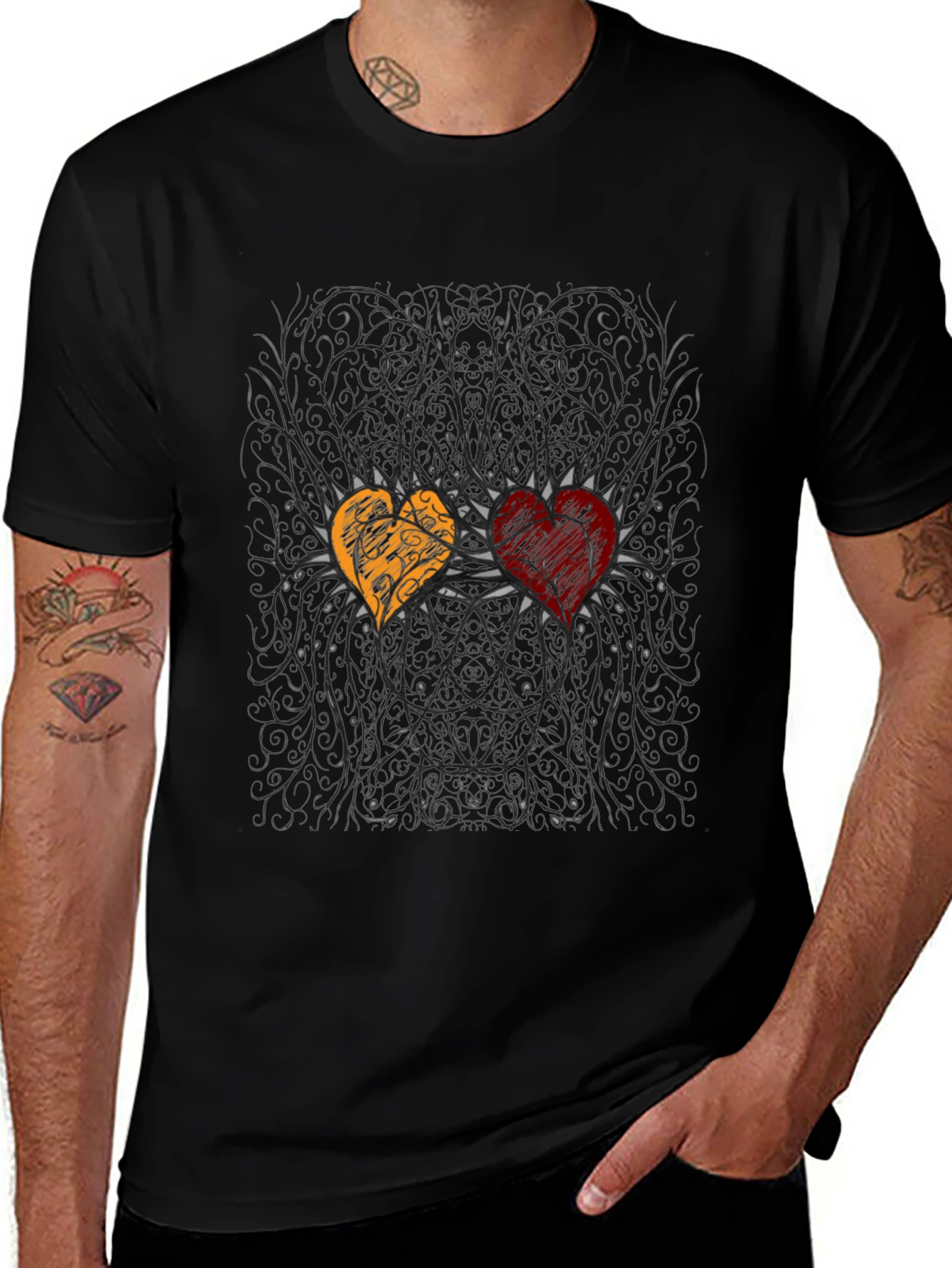 Heart Design Graphic Tee