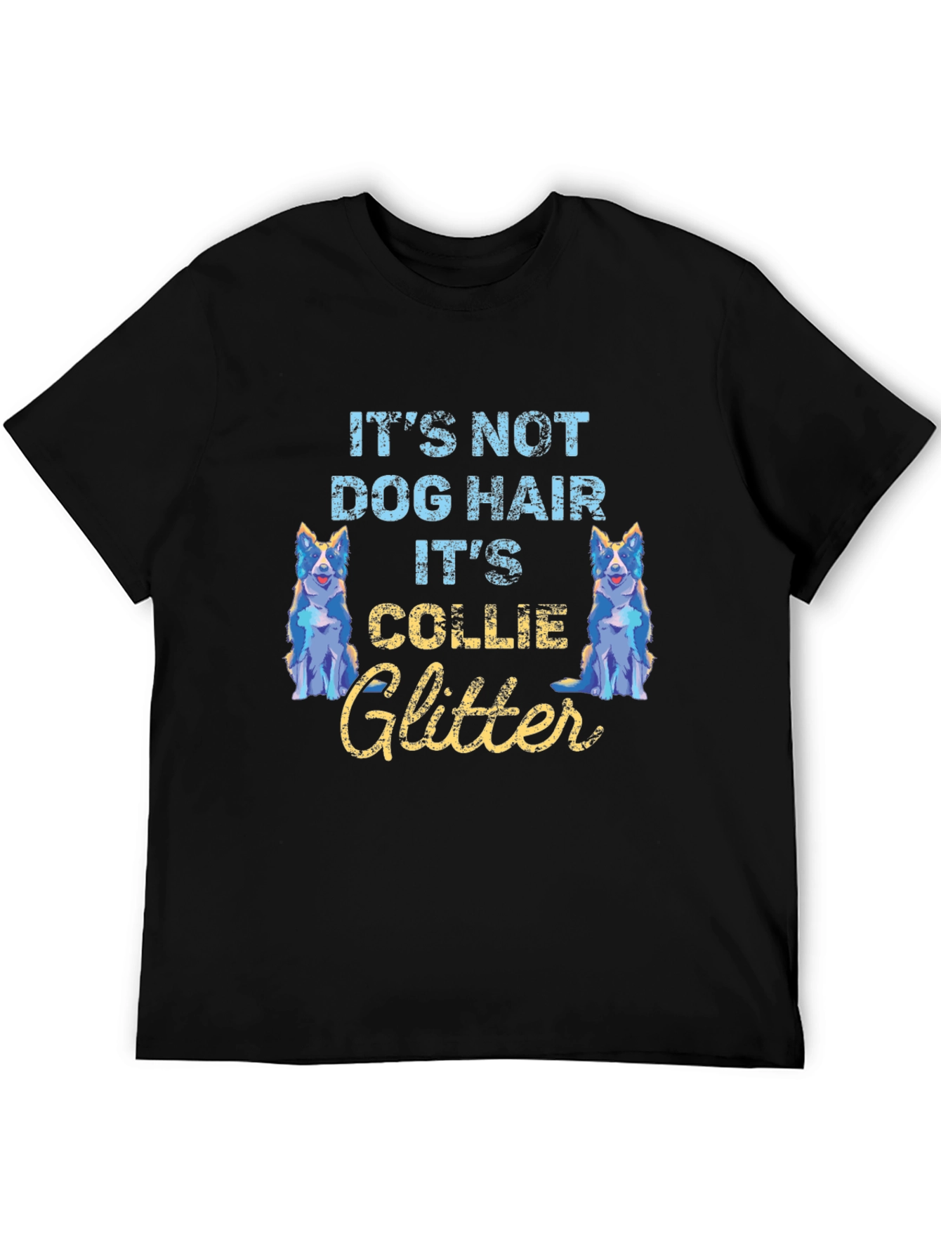 Collie Glitter T-Shirt - Dog Lover Tee