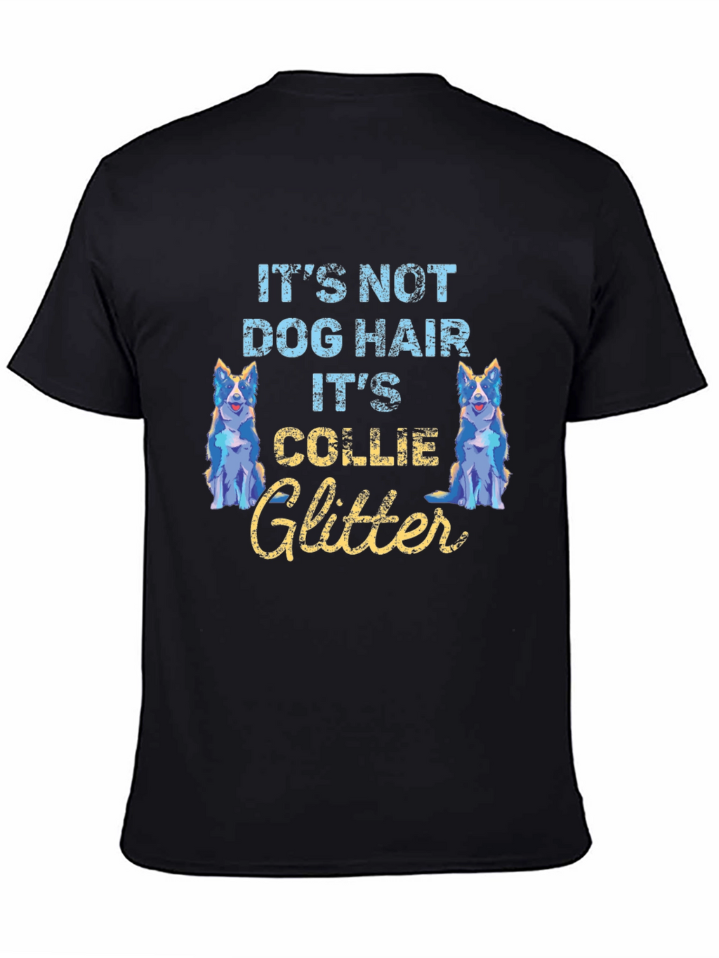 Collie Glitter T-Shirt - Dog Lover Tee