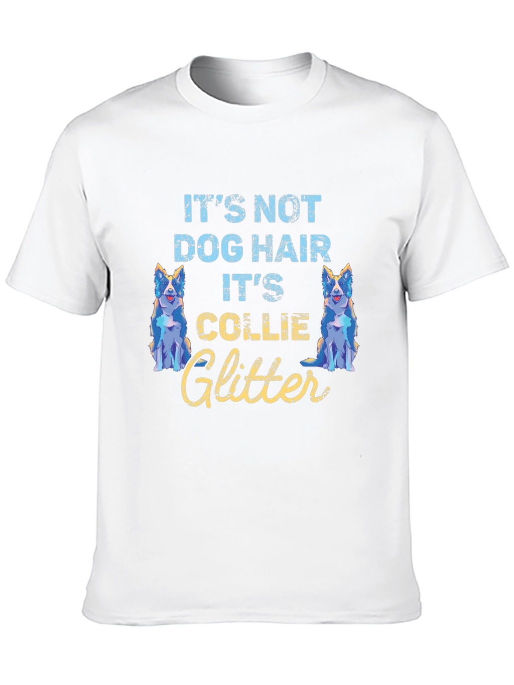 Collie Glitter T-Shirt - Dog Lover Tee