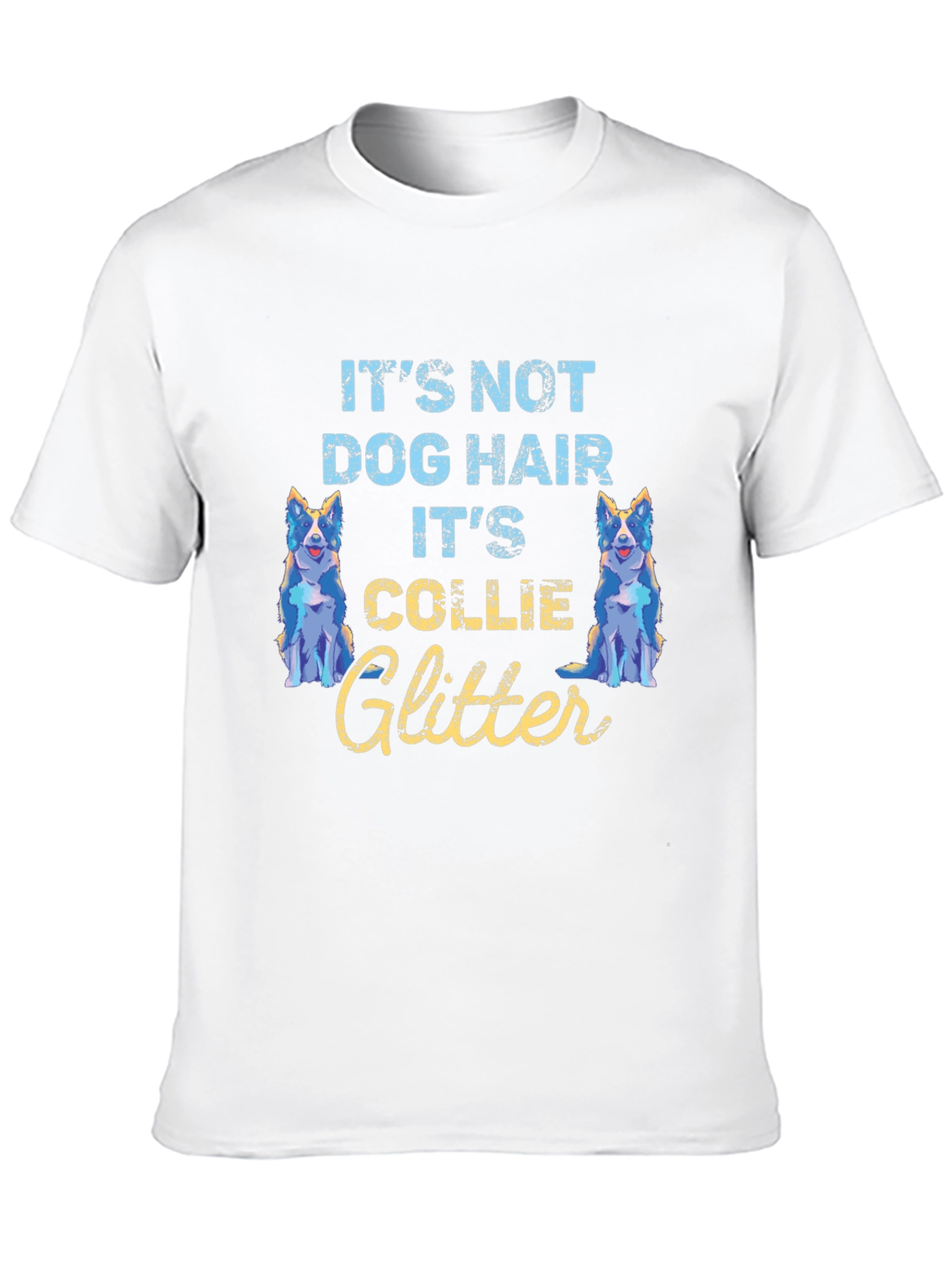 Collie Glitter T-Shirt - Dog Lover Tee