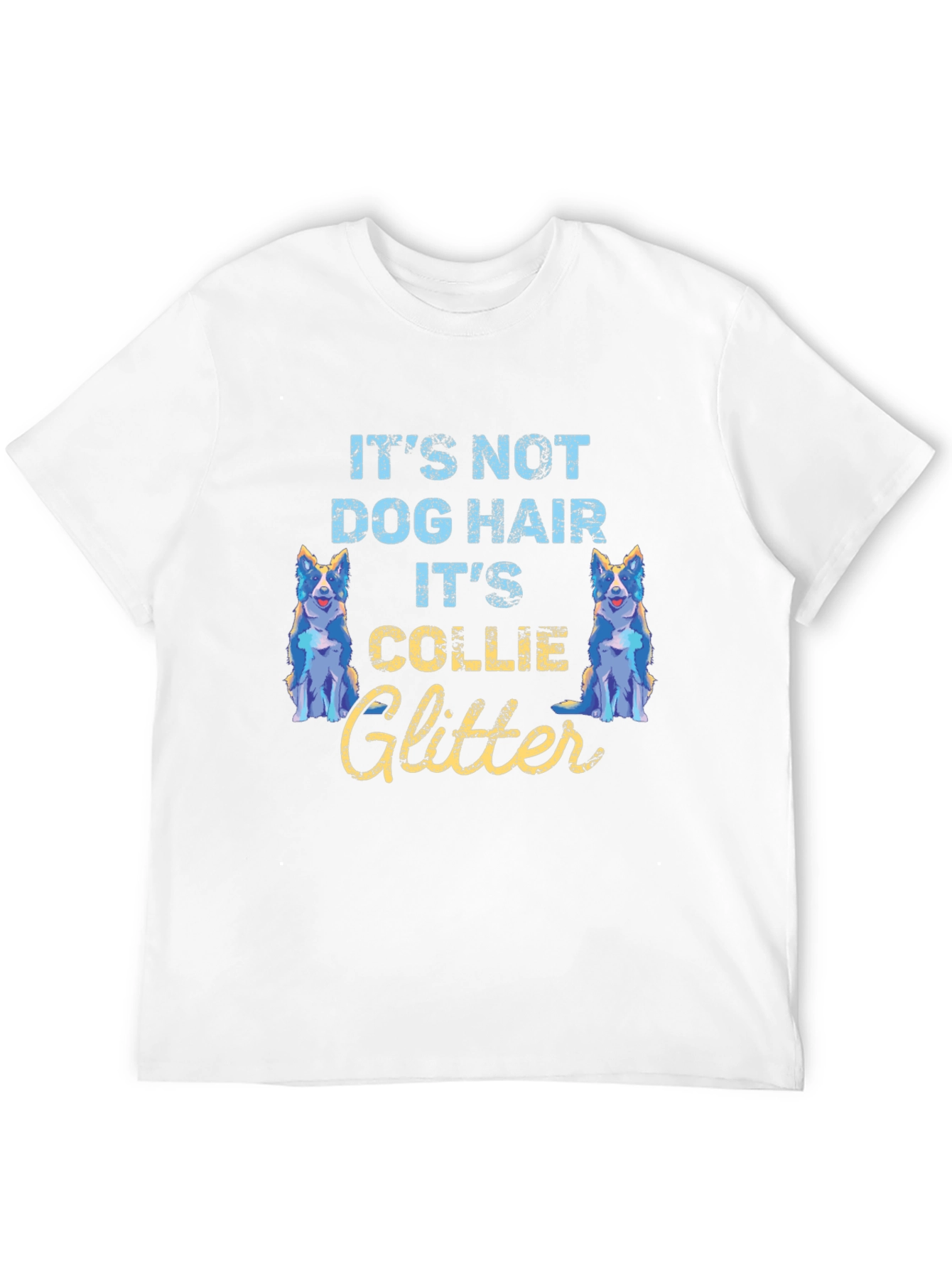 Collie Glitter T-Shirt - Dog Lover Tee