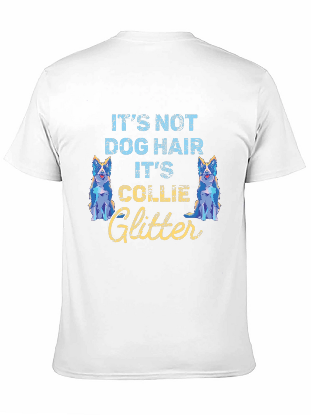 Collie Glitter T-Shirt - Dog Lover Tee