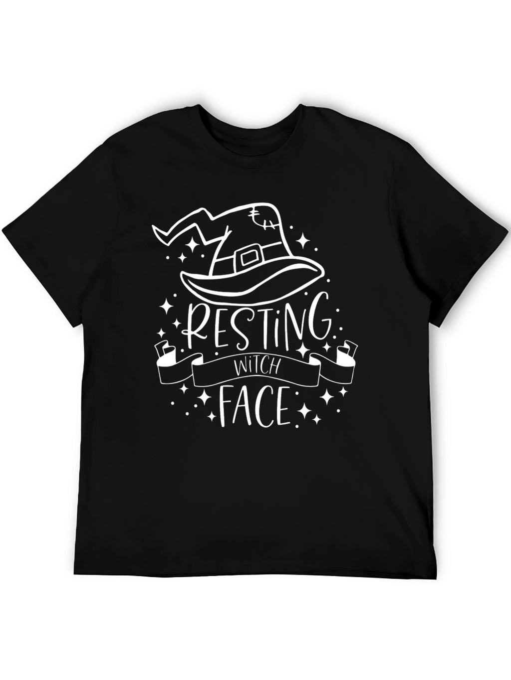 Resting Witch Face Graphic T-Shirt - Halloween Tee