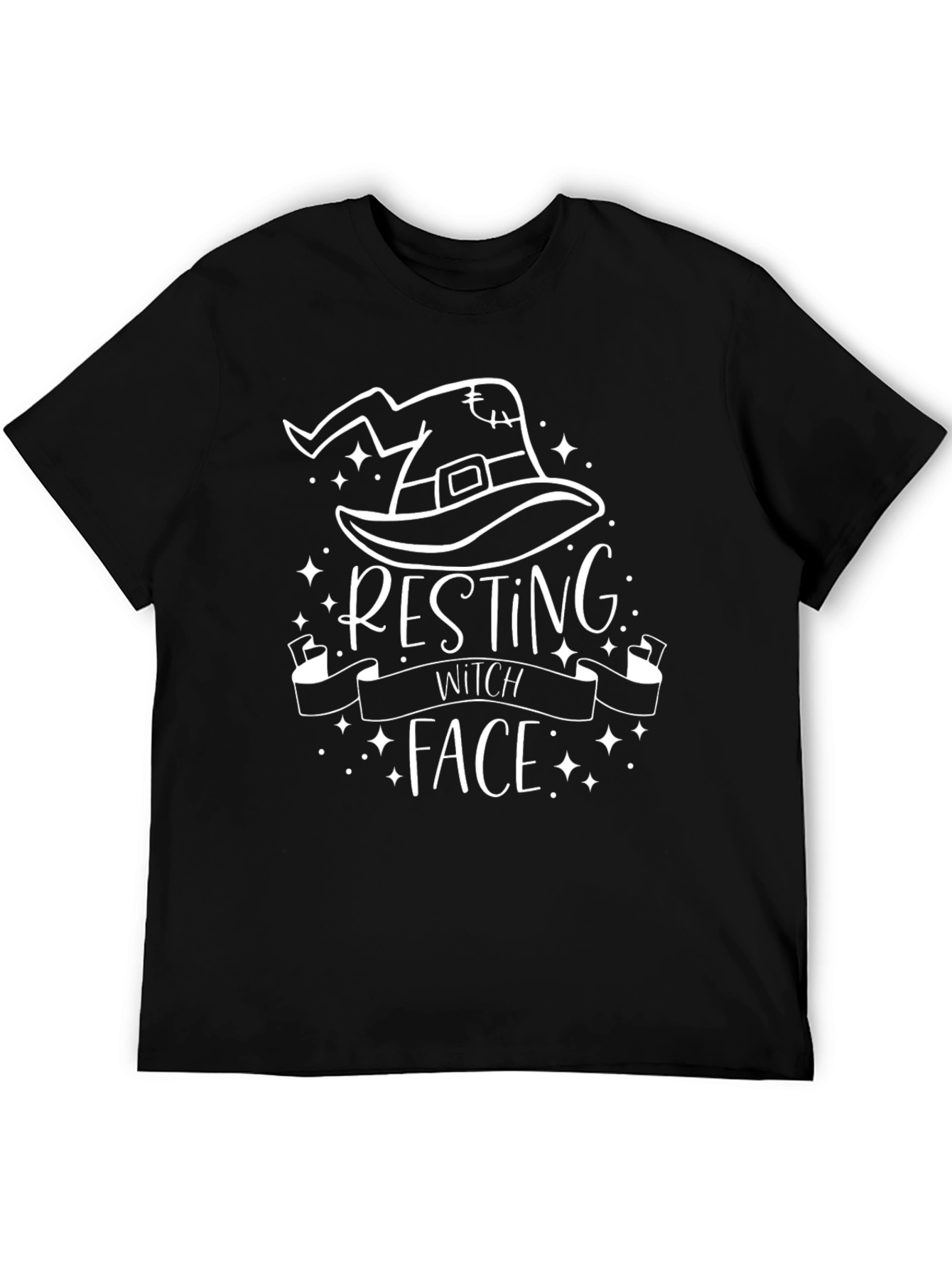 Resting Witch Face Graphic T-Shirt - Halloween Tee