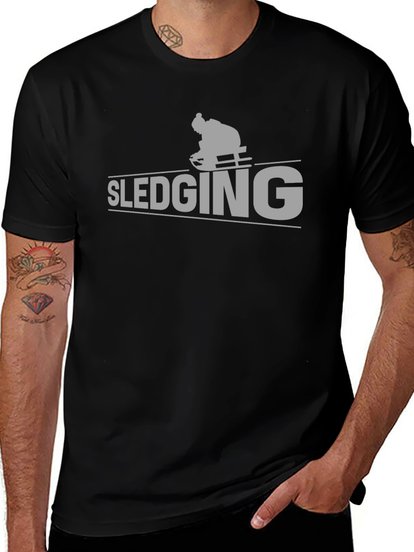 Sledging Graphic Tee - Winter Sport Shirt
