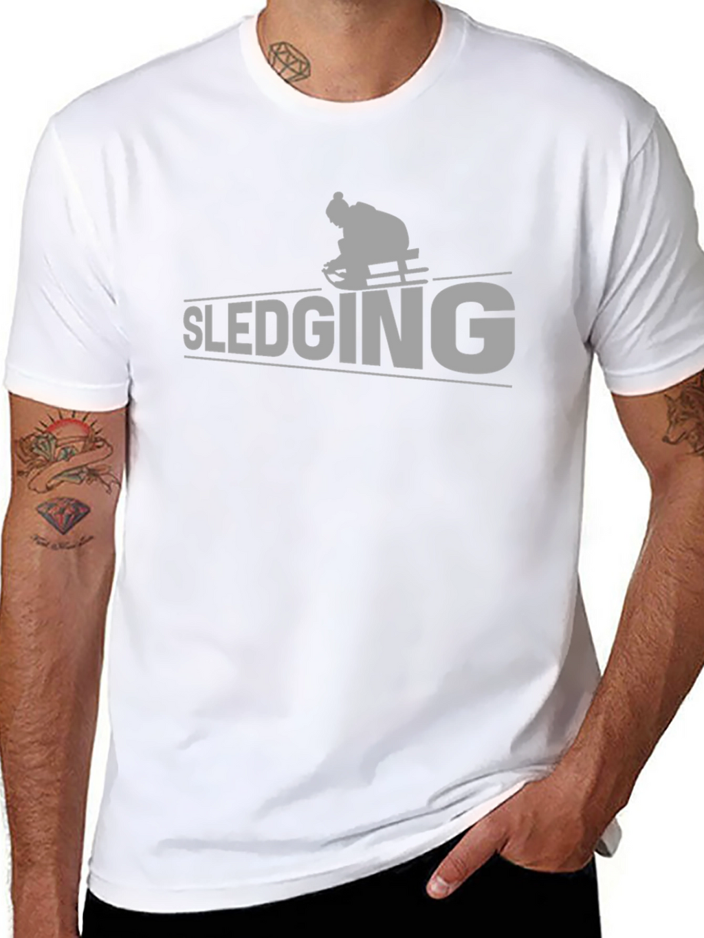 Sledging Graphic Tee - Winter Sport Shirt