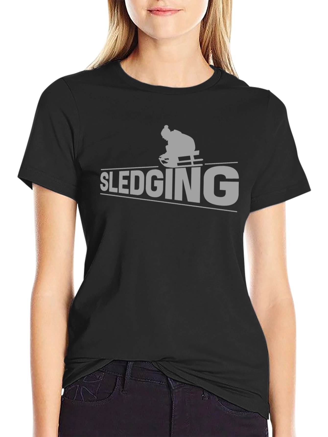 Sledging Graphic Tee - Winter Sport Shirt