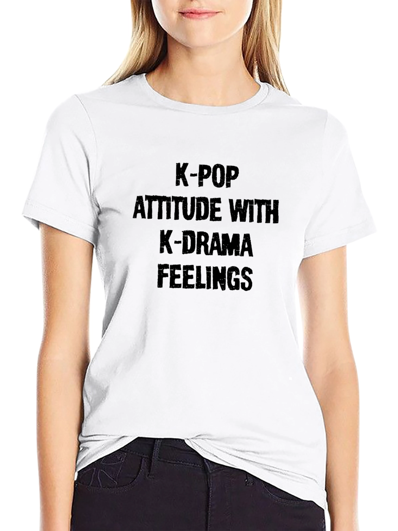 K-Pop & K-Drama Graphic Tee - Black