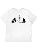Mountain Compass Graphic Tee - Black