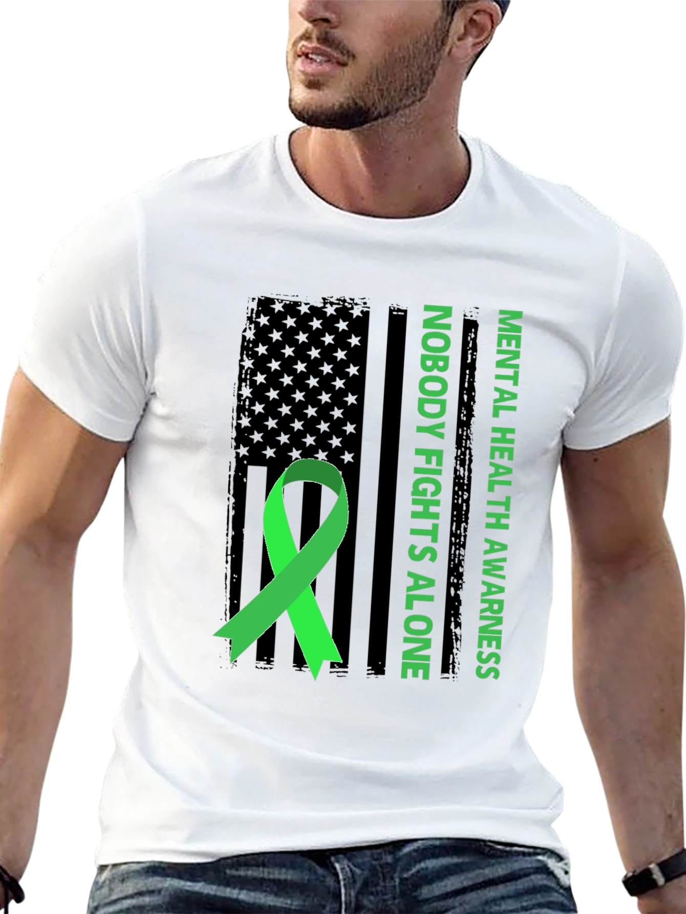 Mental Health Awareness Tee - Nobody Fights Alone