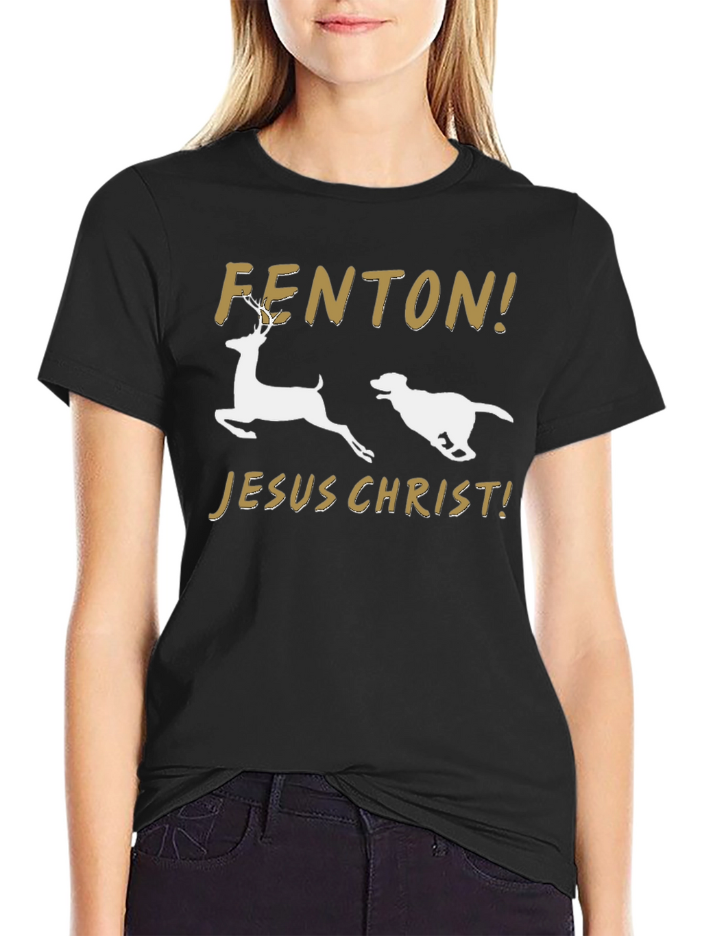 FENTON! JESUS CHRIST! T-Shirt – Funny Viral Dog Tee