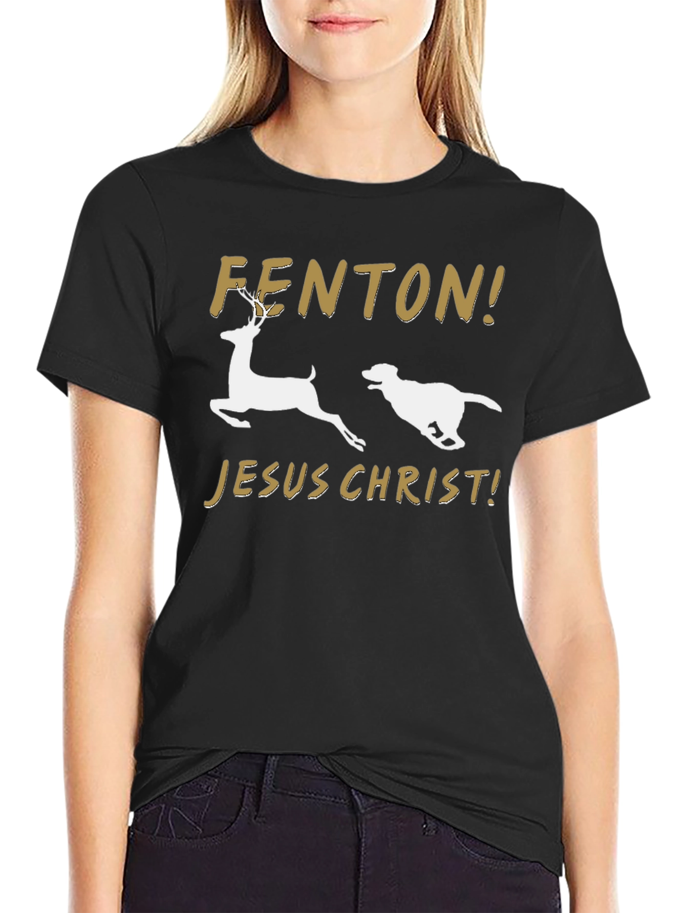 FENTON! JESUS CHRIST! T-Shirt – Funny Viral Dog Tee