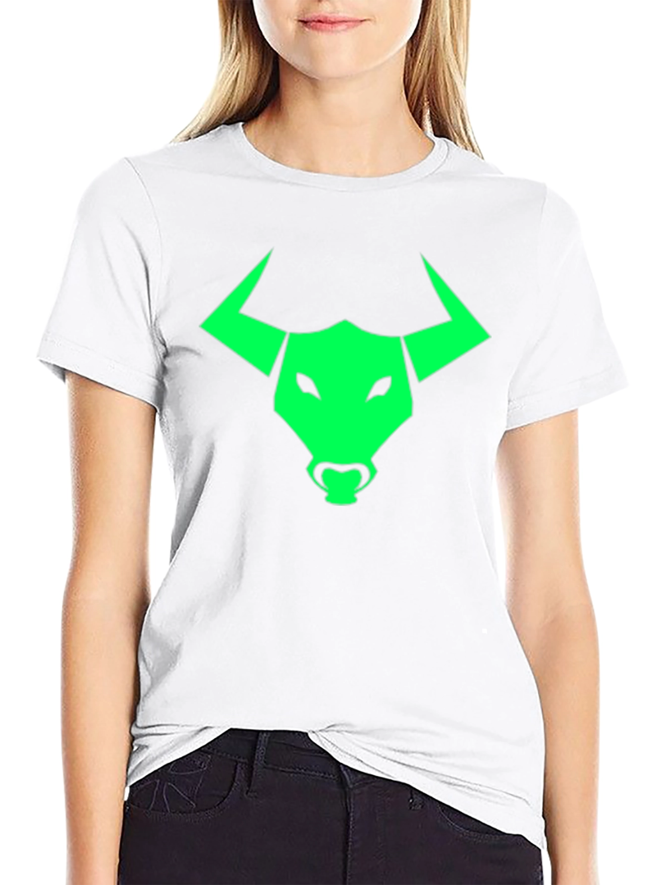 Bull Logo Graphic Tee - Bold Black Shirt