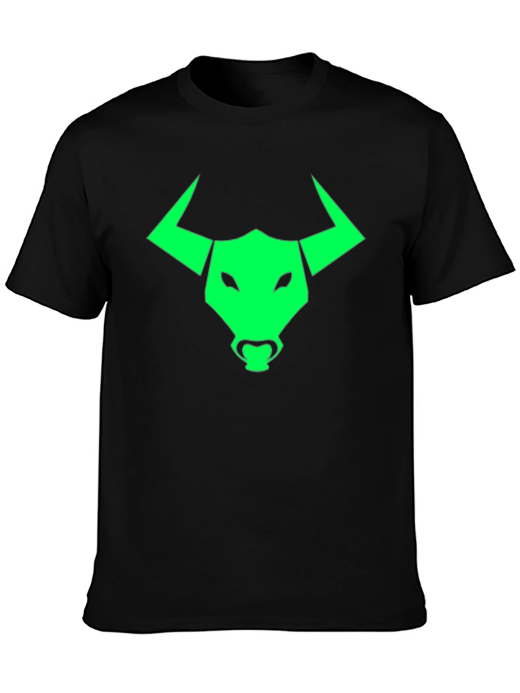 Bull Logo Graphic Tee - Bold Black Shirt