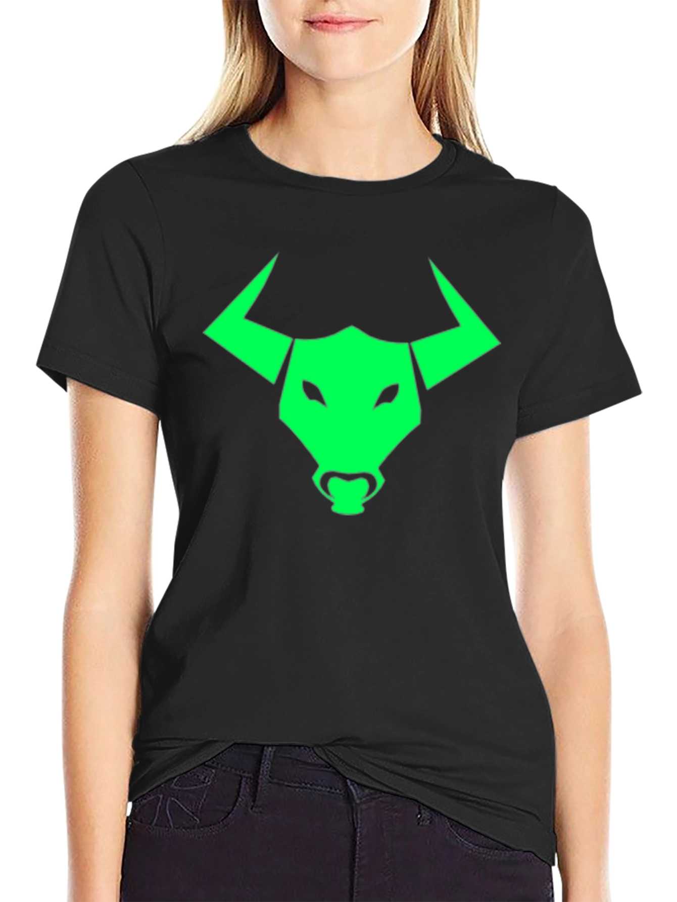 Bull Logo Graphic Tee - Bold Black Shirt