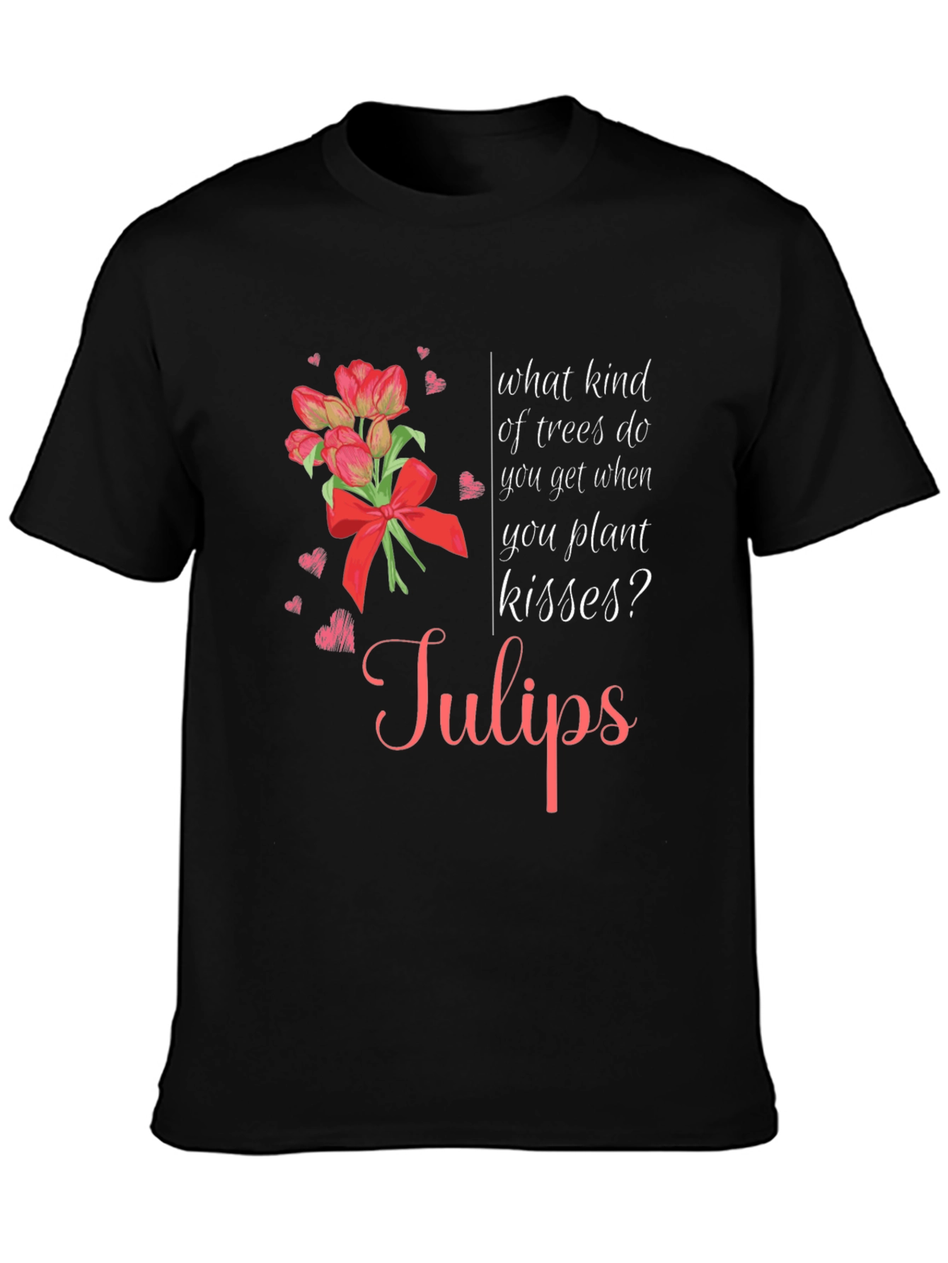 Tulips Kissing Trees Graphic Tee