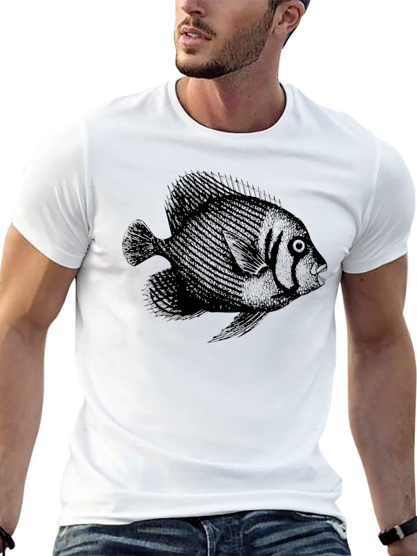 Black Fish Graphic T-Shirt - Unisex