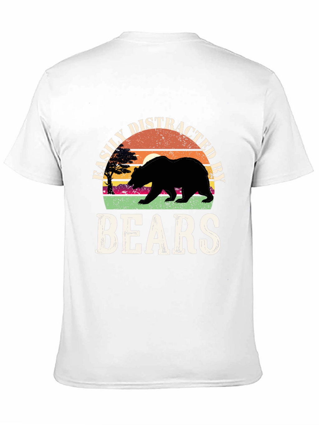 Easily Distracted By Bears Graphic T-Shirt