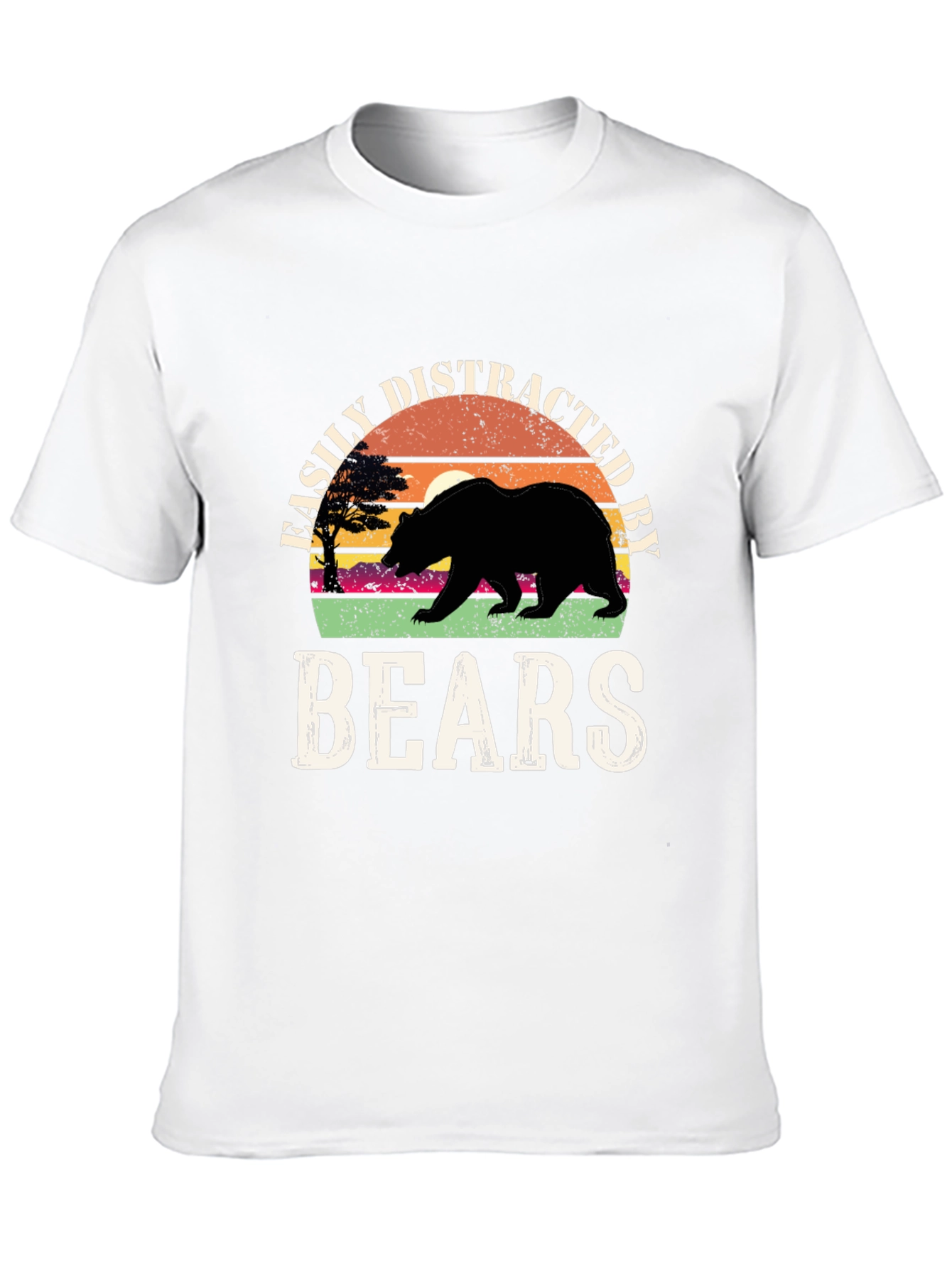 Easily Distracted By Bears Graphic T-Shirt