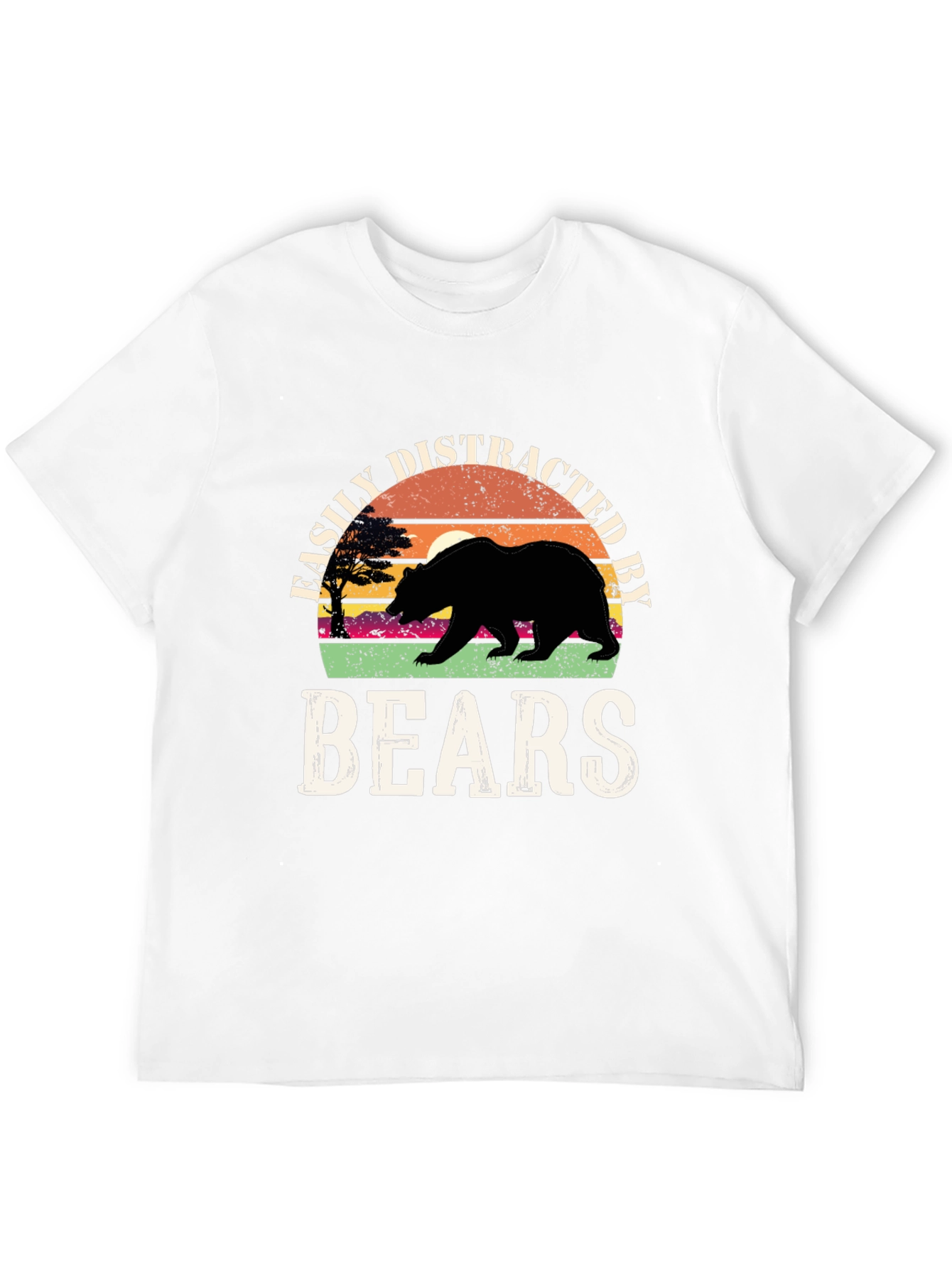 Easily Distracted By Bears Graphic T-Shirt