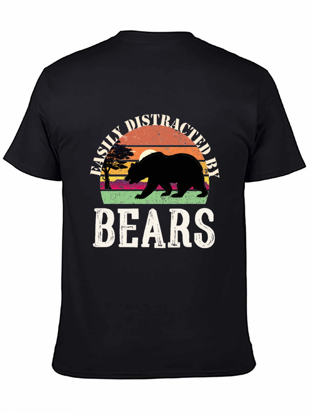 Easily Distracted By Bears Graphic T-Shirt