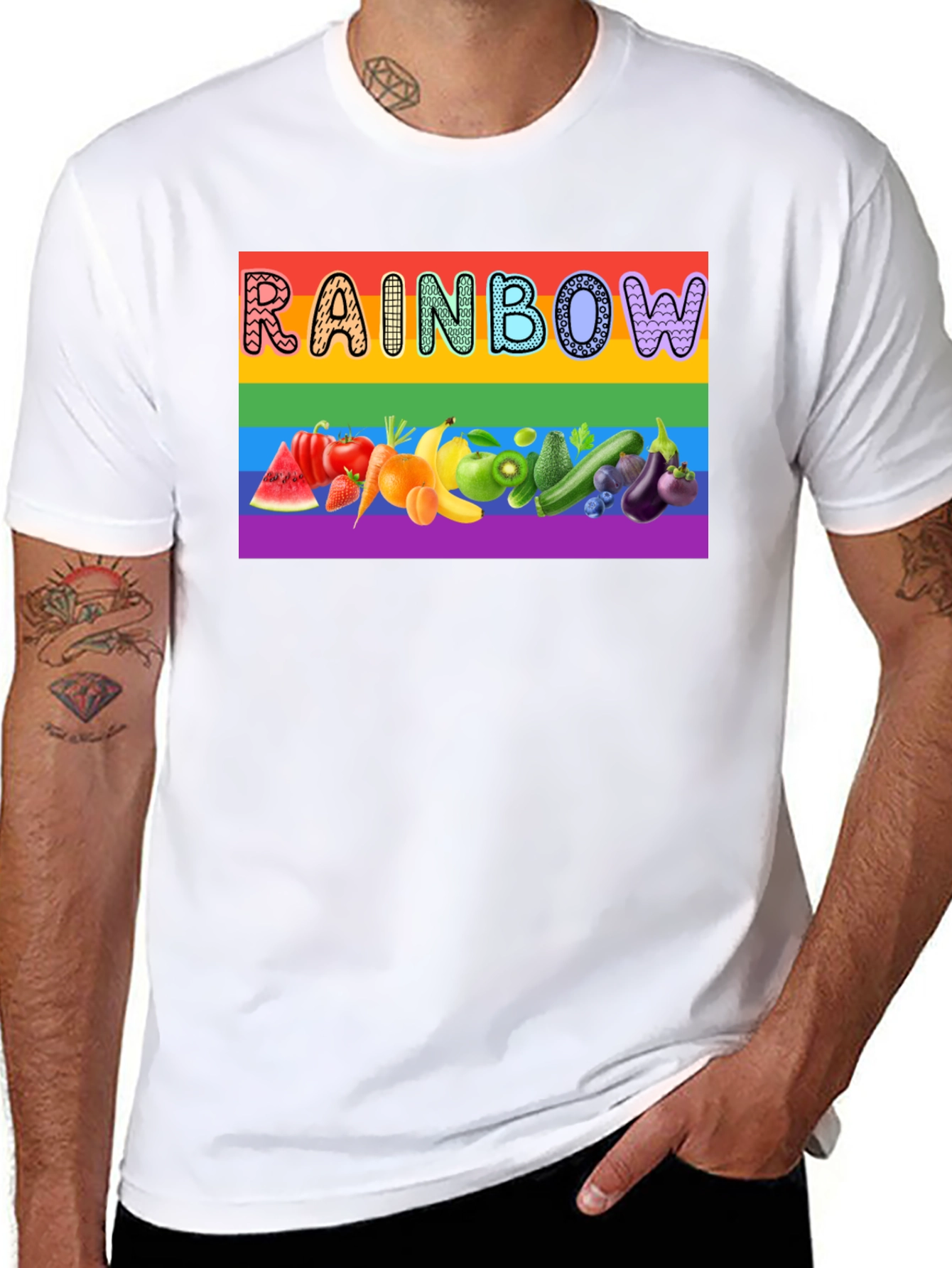 Rainbow Fruit & Veggie Pride T-Shirt