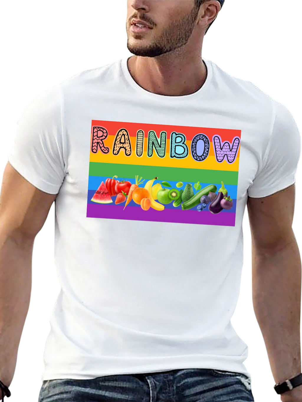Rainbow Fruit & Veggie Pride T-Shirt