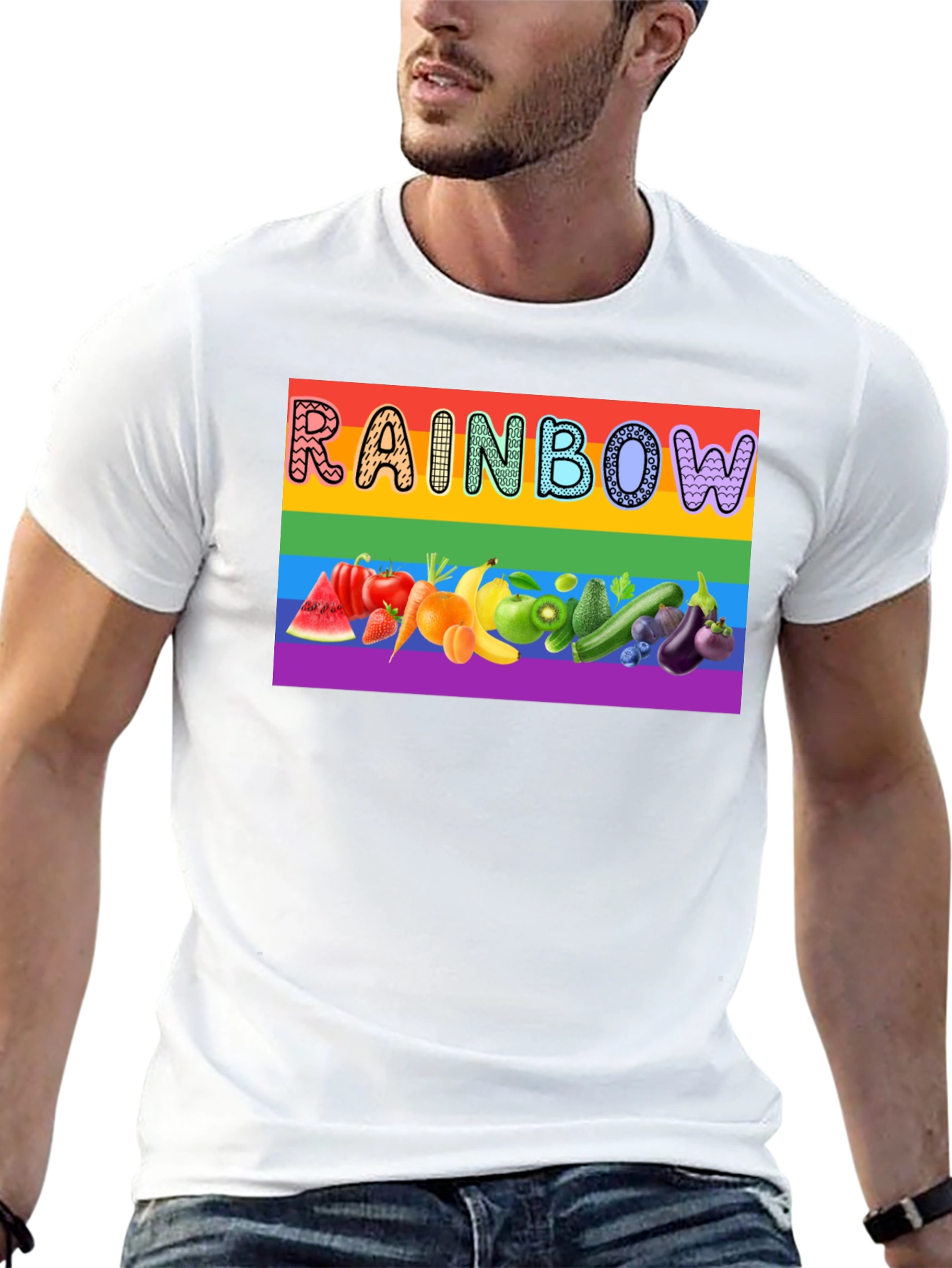 Rainbow Fruit & Veggie Pride T-Shirt