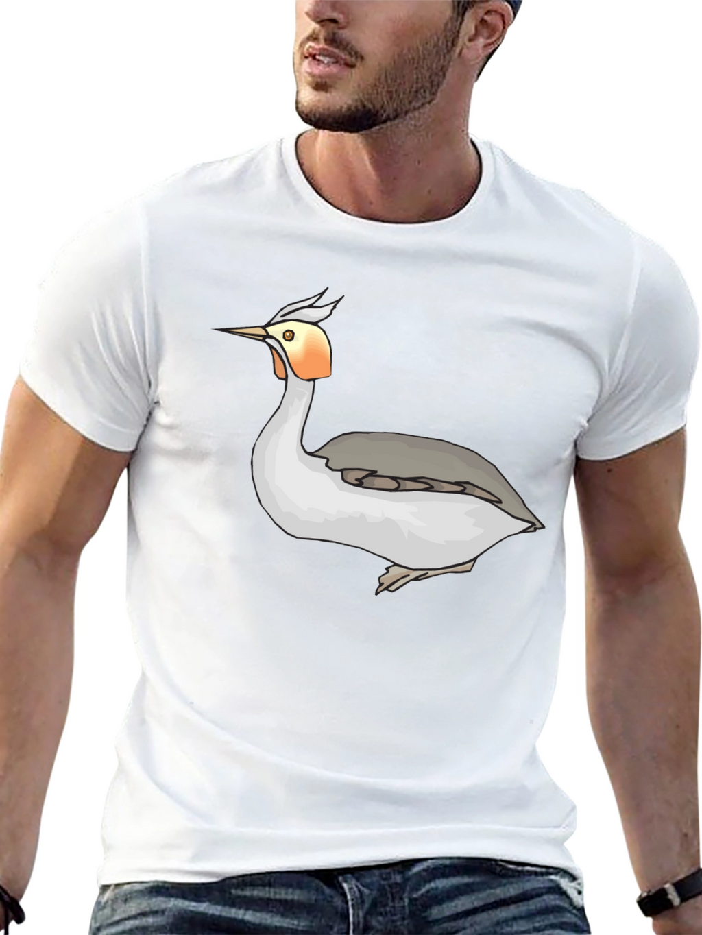 Cool Bird Graphic Tee - Black Unisex T-Shirt