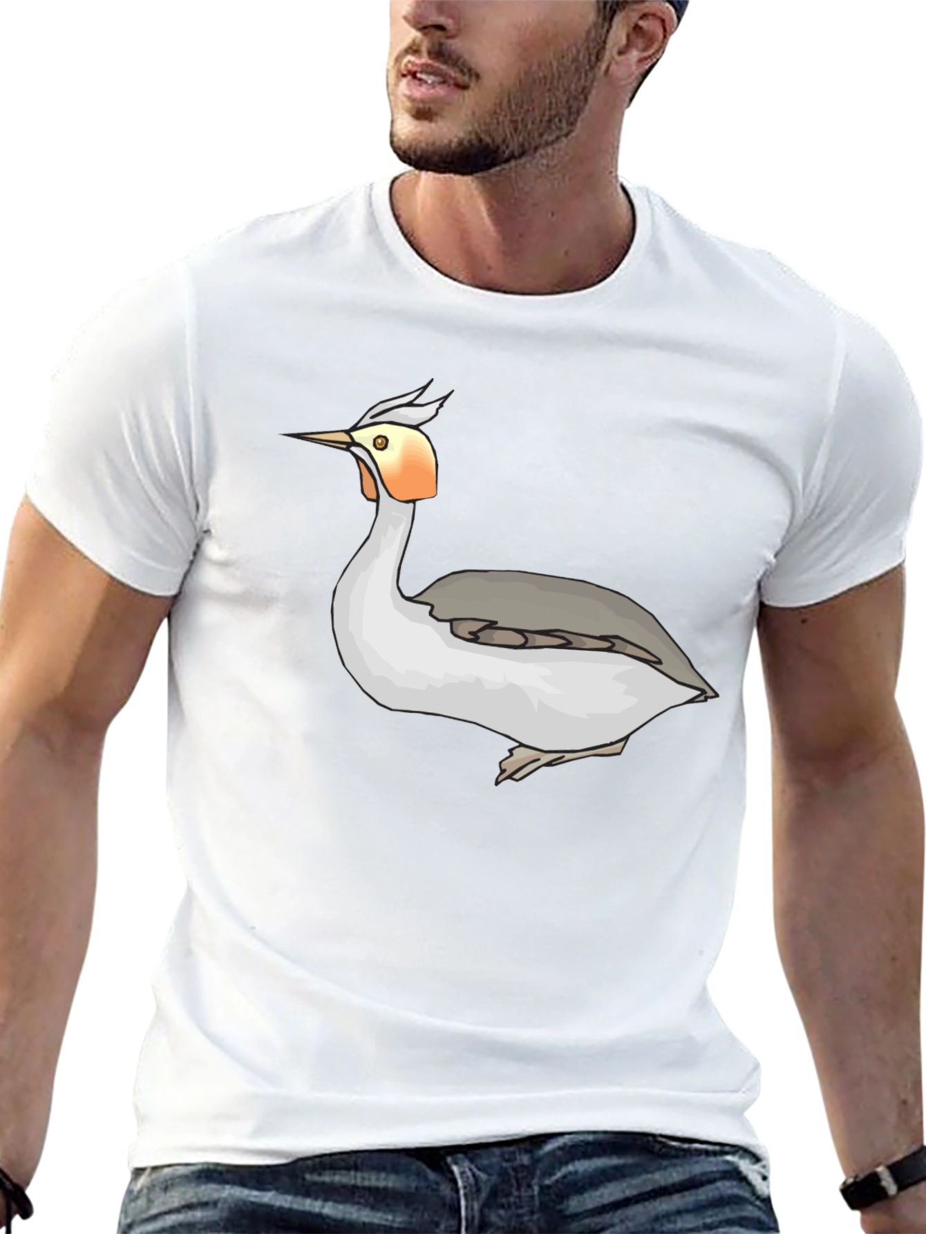 Cool Bird Graphic Tee - Black Unisex T-Shirt