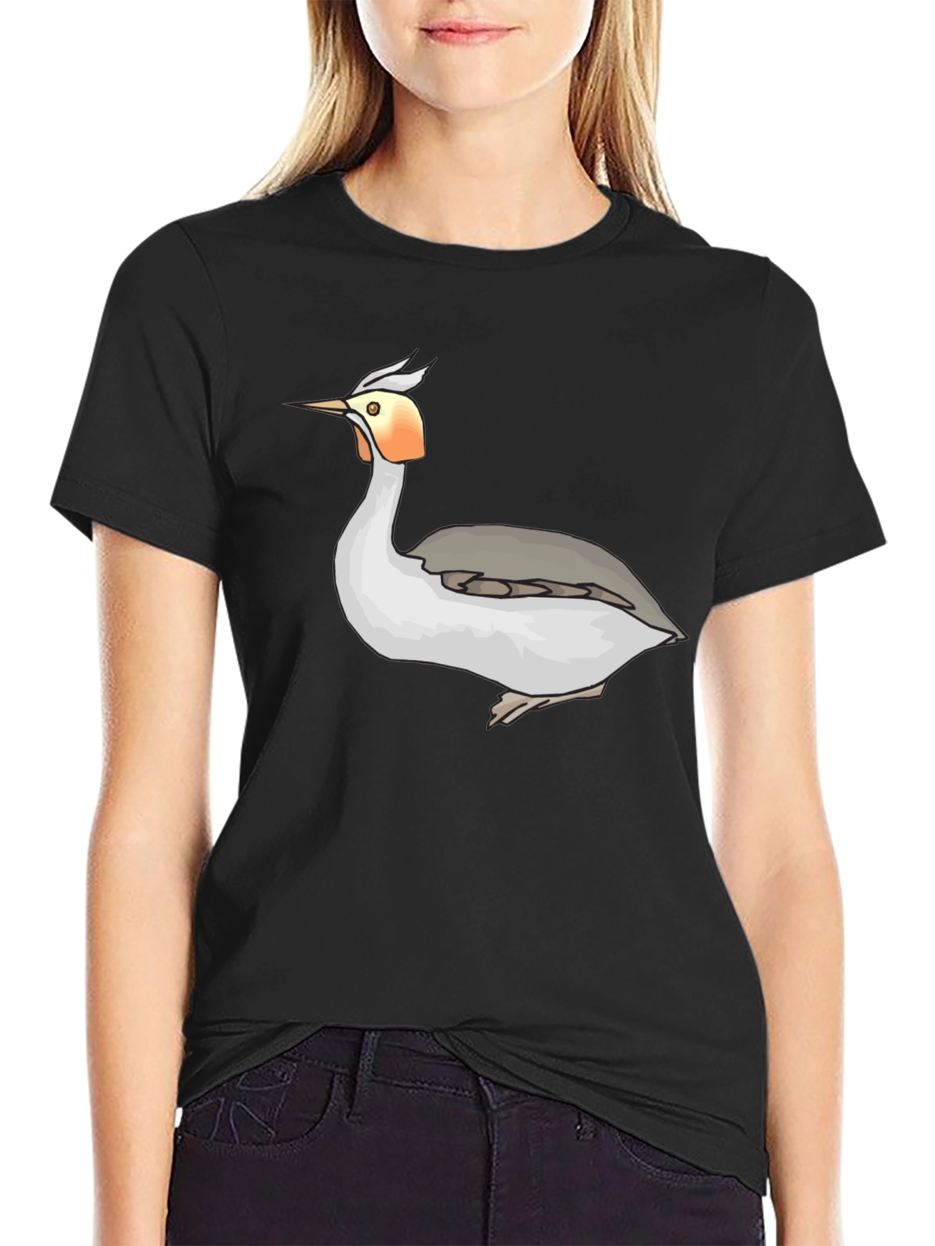Cool Bird Graphic Tee - Black Unisex T-Shirt