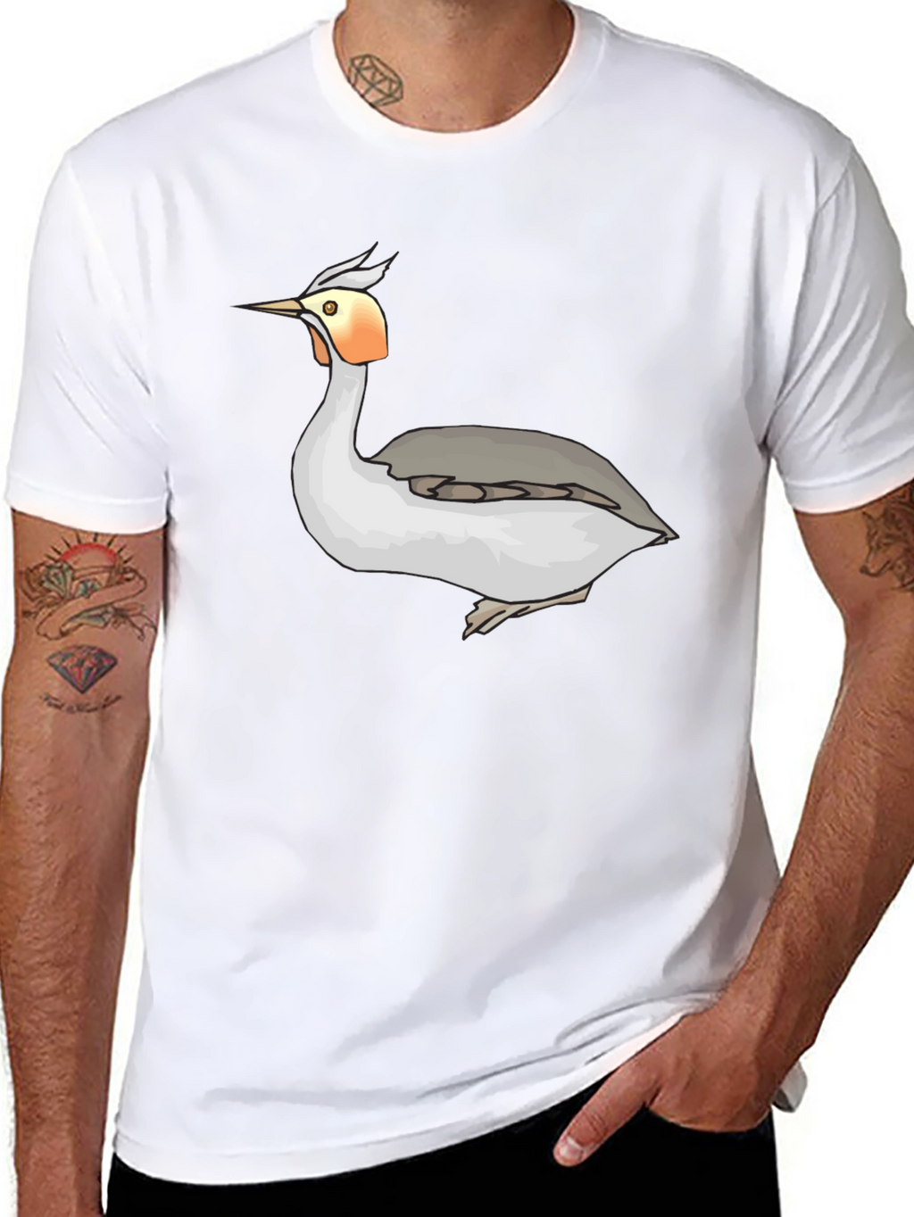 Cool Bird Graphic Tee - Black Unisex T-Shirt