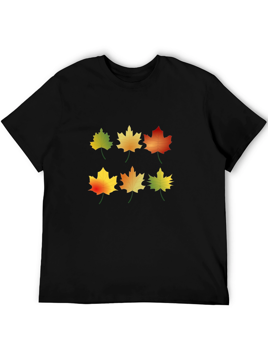 Autumn Leaves Graphic Tee - Nature Inspired Design